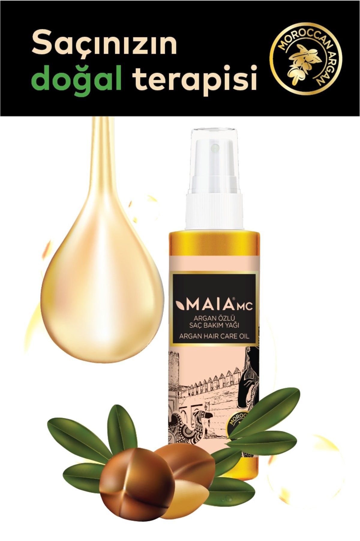 Maia Mc Argan Özlü Saç Bakım Yağı 120 ml