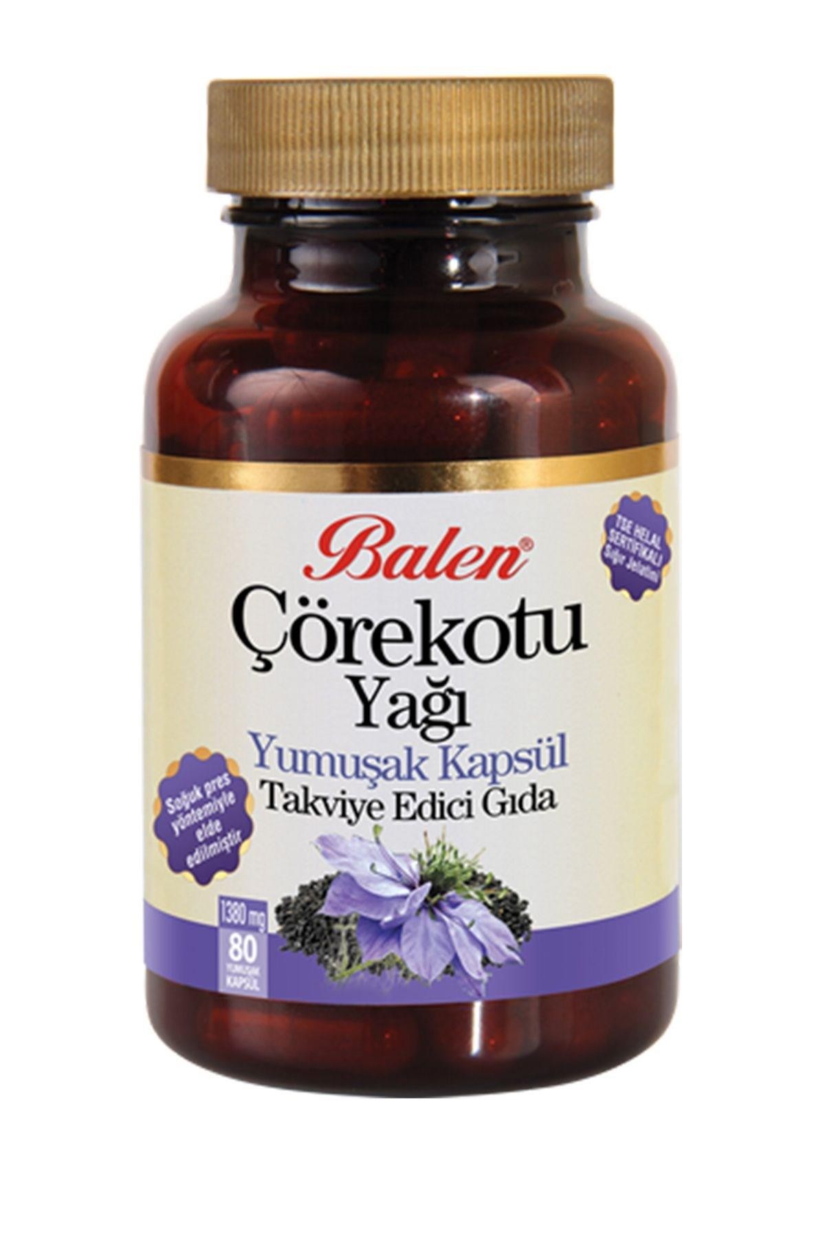 Çörekotu Yağı 80 Kapsül 1380 Mg Çörek Otu Soğuk Sıkım Çörekotu Yağı