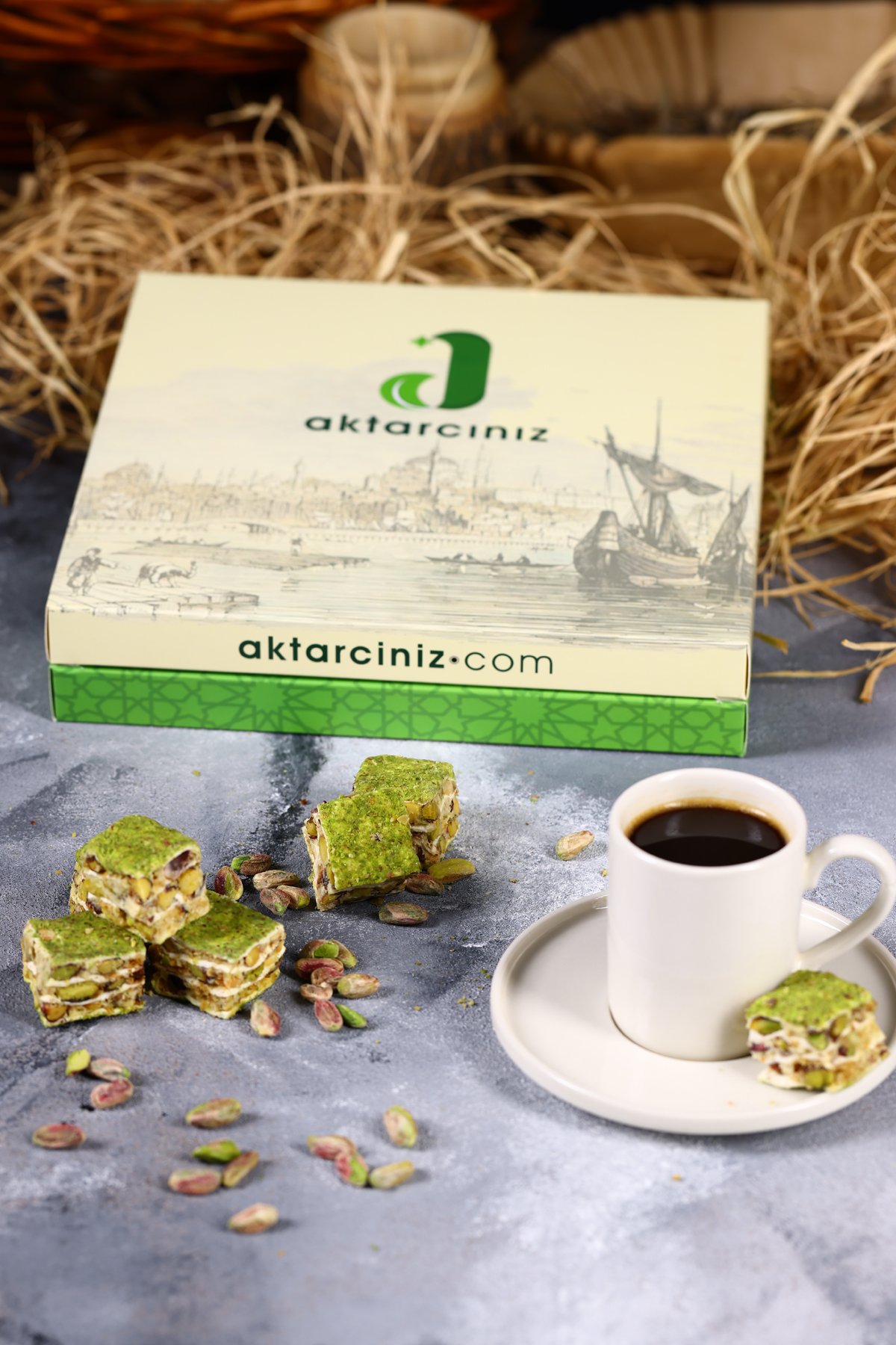 Toz Fıstıklı Çıtır Baklava Türk Lokumu 100 gr