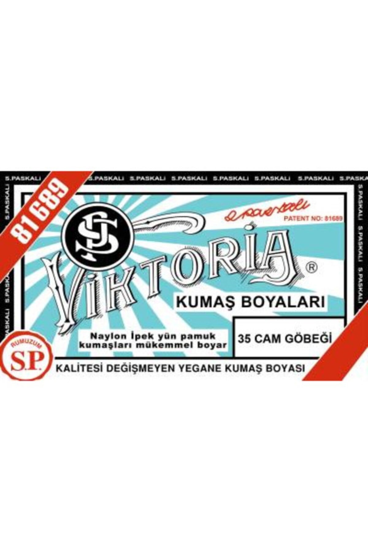 Viktoria Kumaş Boyası Cam Göbeği No:35