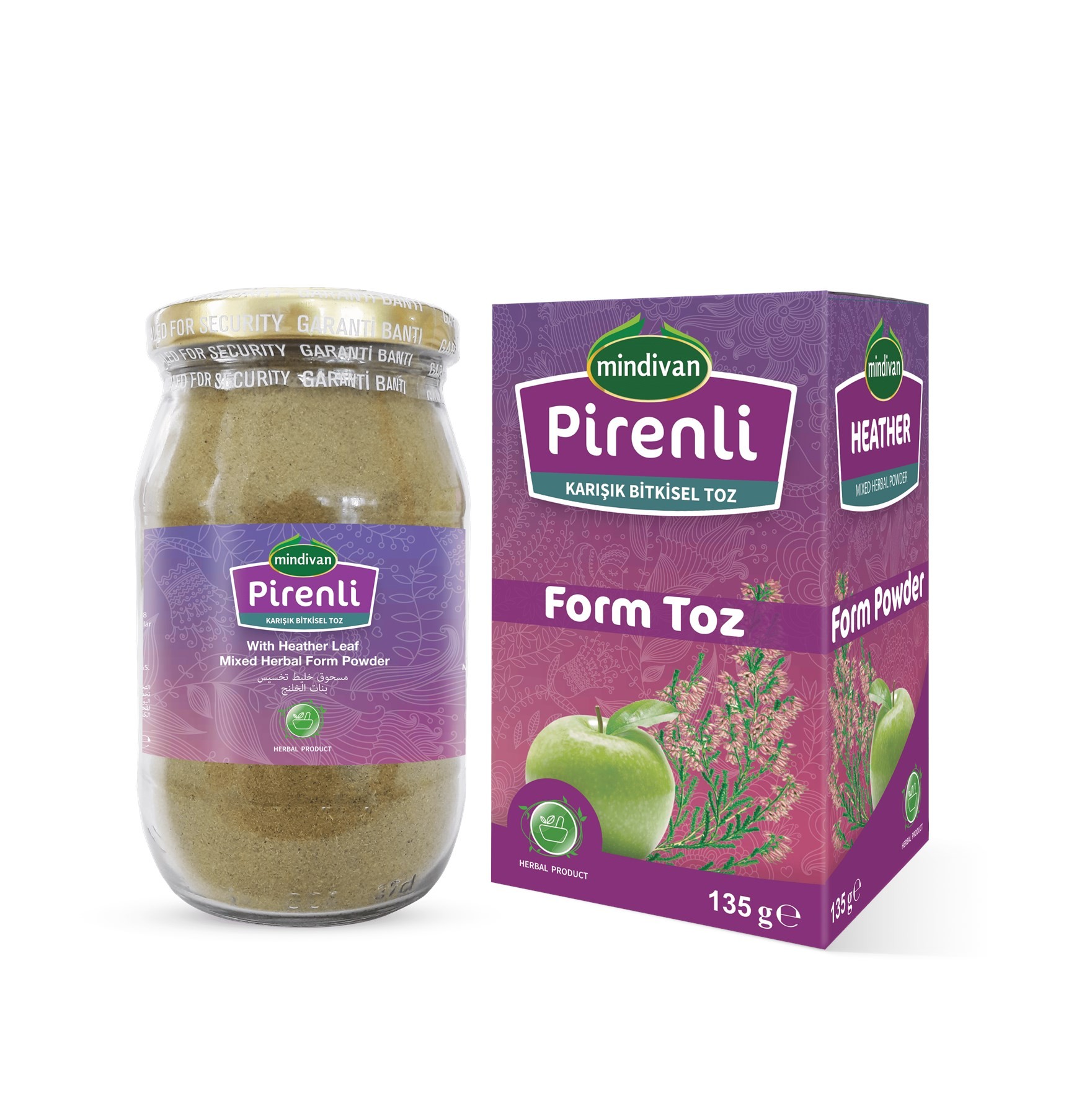 Pirenli Form Toz 135 gr Elma Tozu Diyet Destek Ürünü