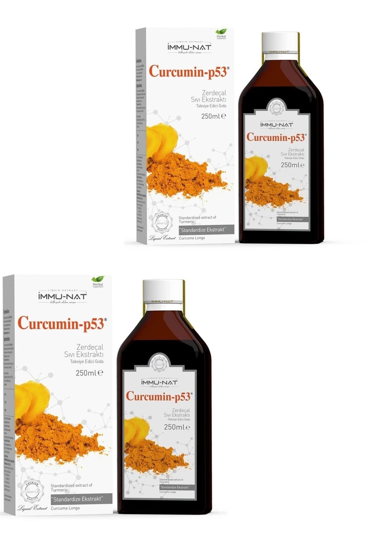 Zerdeçal Ekstraktı Curcumin p53 250 ml x 2 Adet