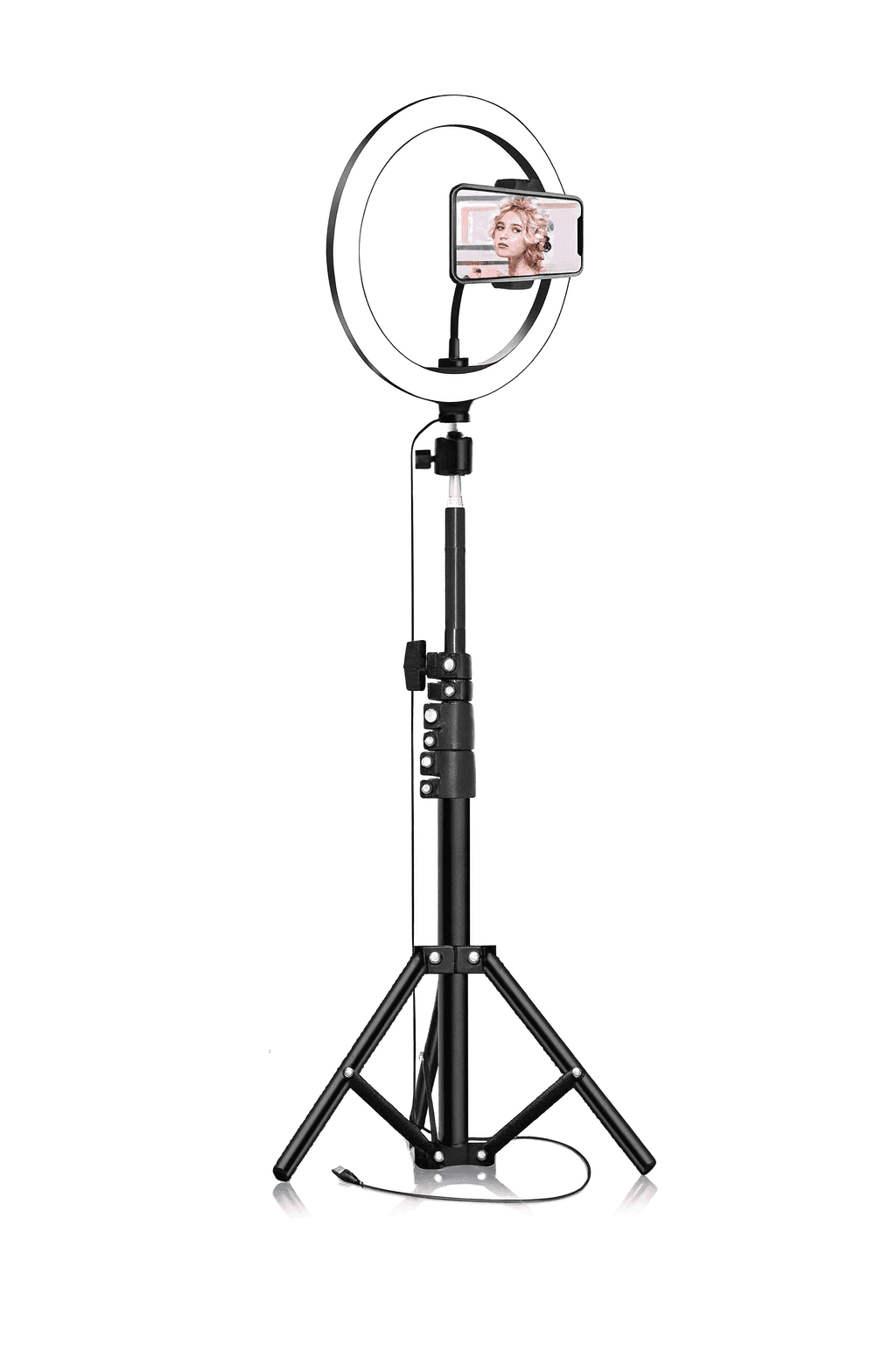 Led Ring Light Halka Işık 10 İNÇ (26 CM) + Tripod Ayak + Bluetooth Kumanda | 3 Renk Modlu Ayarlanabilir Işık