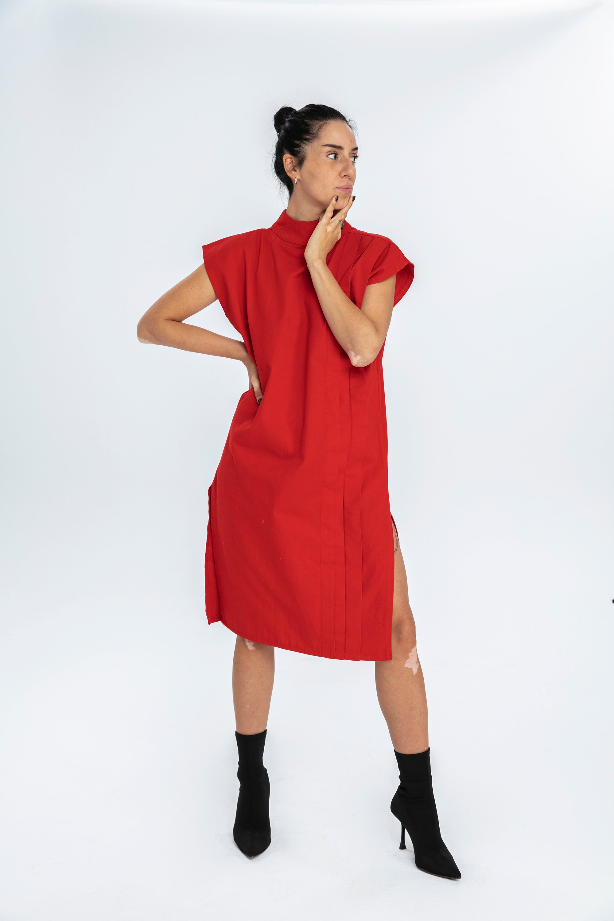 Oversize Elbise CHUNY - Kırmızı