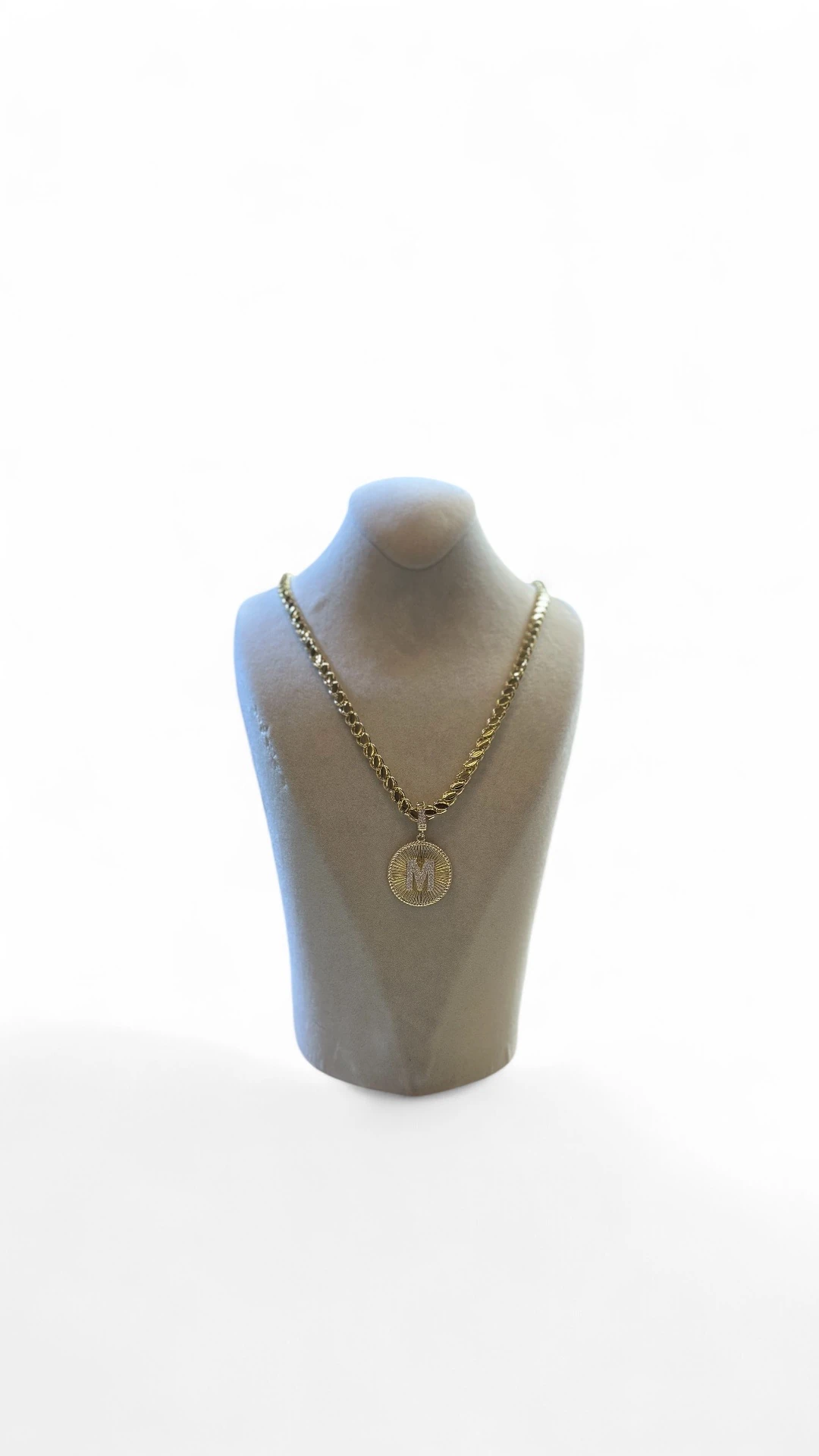 arpa zincirli harf kolye