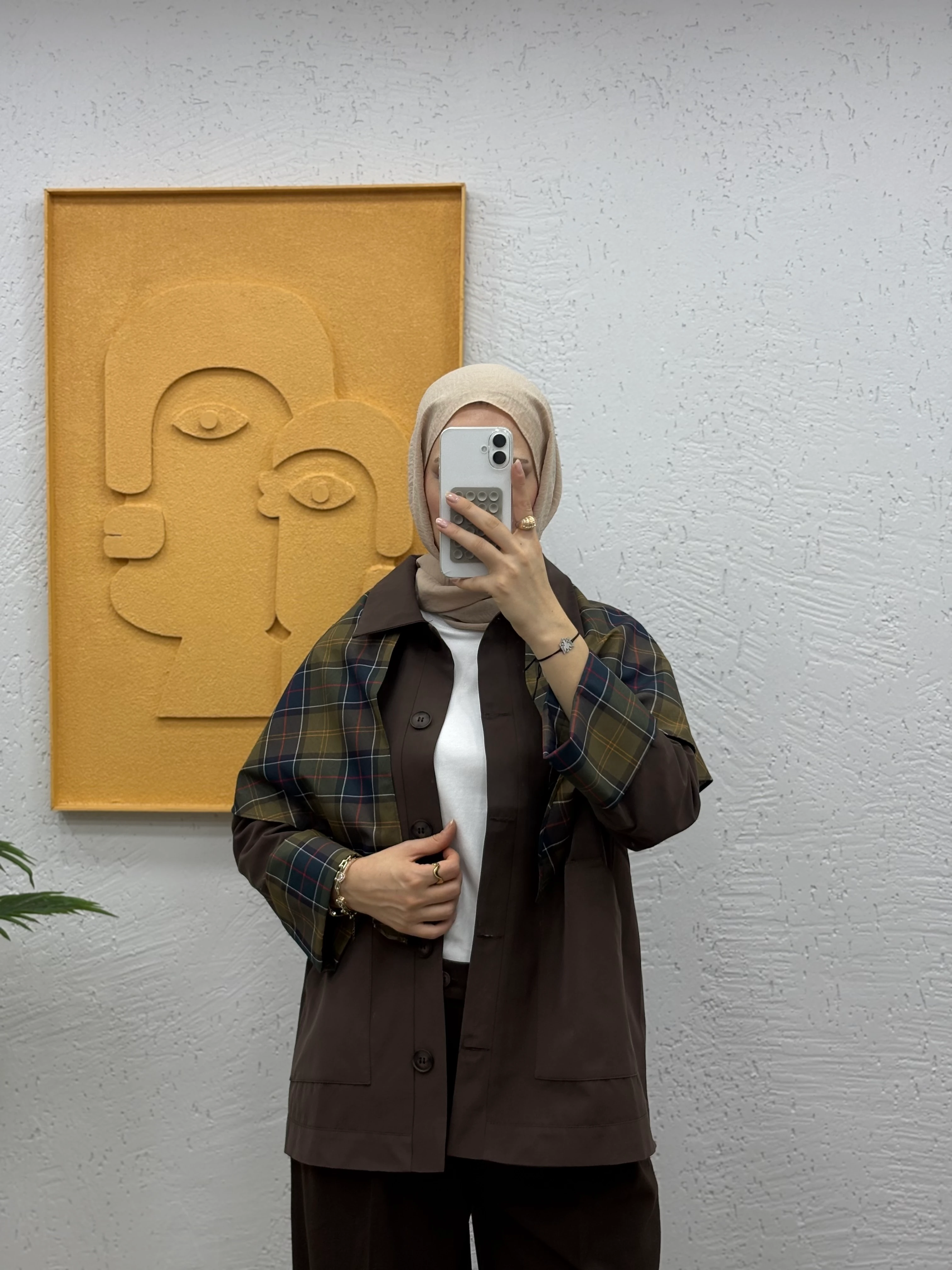 Garnili Kısa Trenç