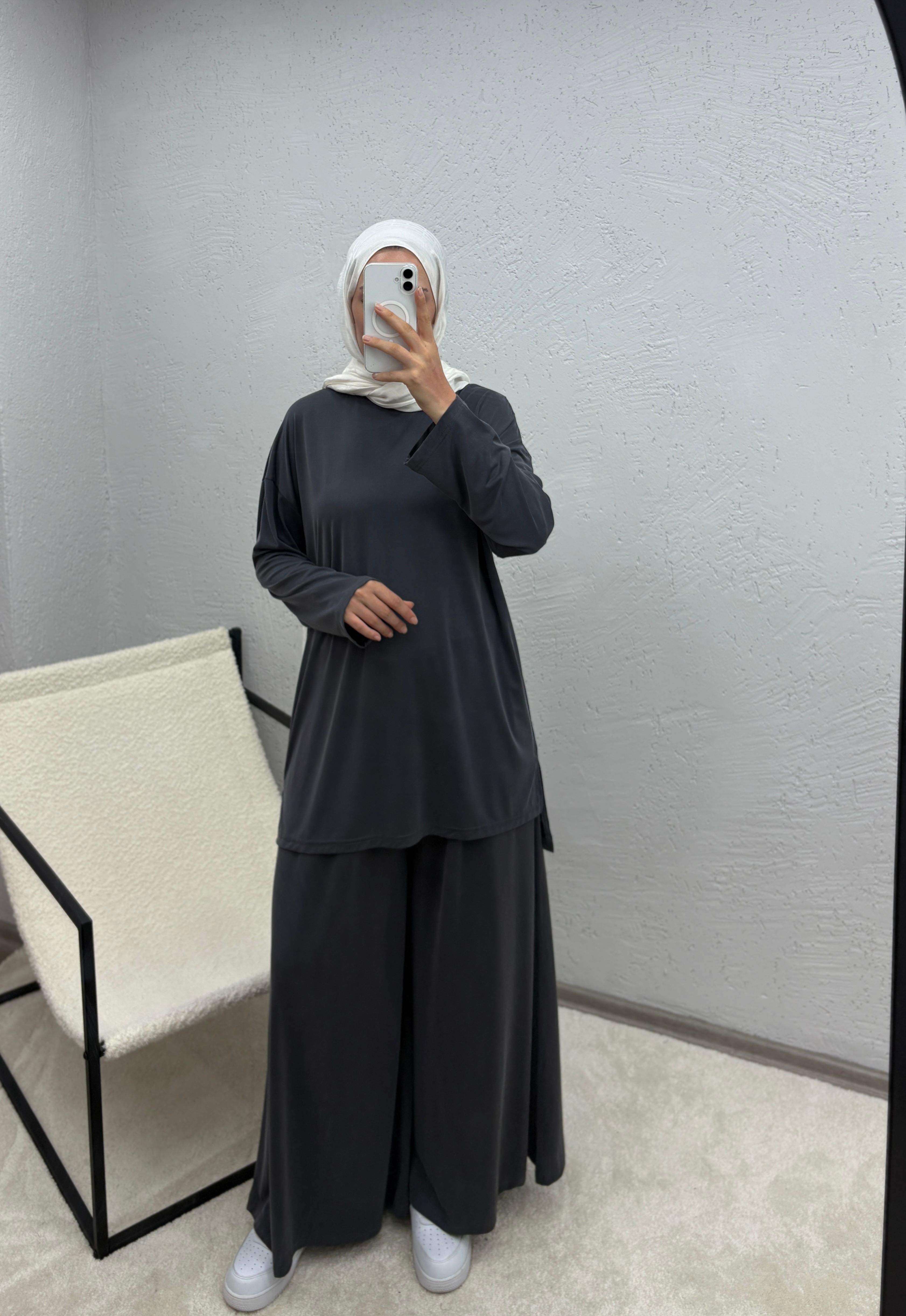 Monche Etek Pantolon Pamuklu Modal Takım