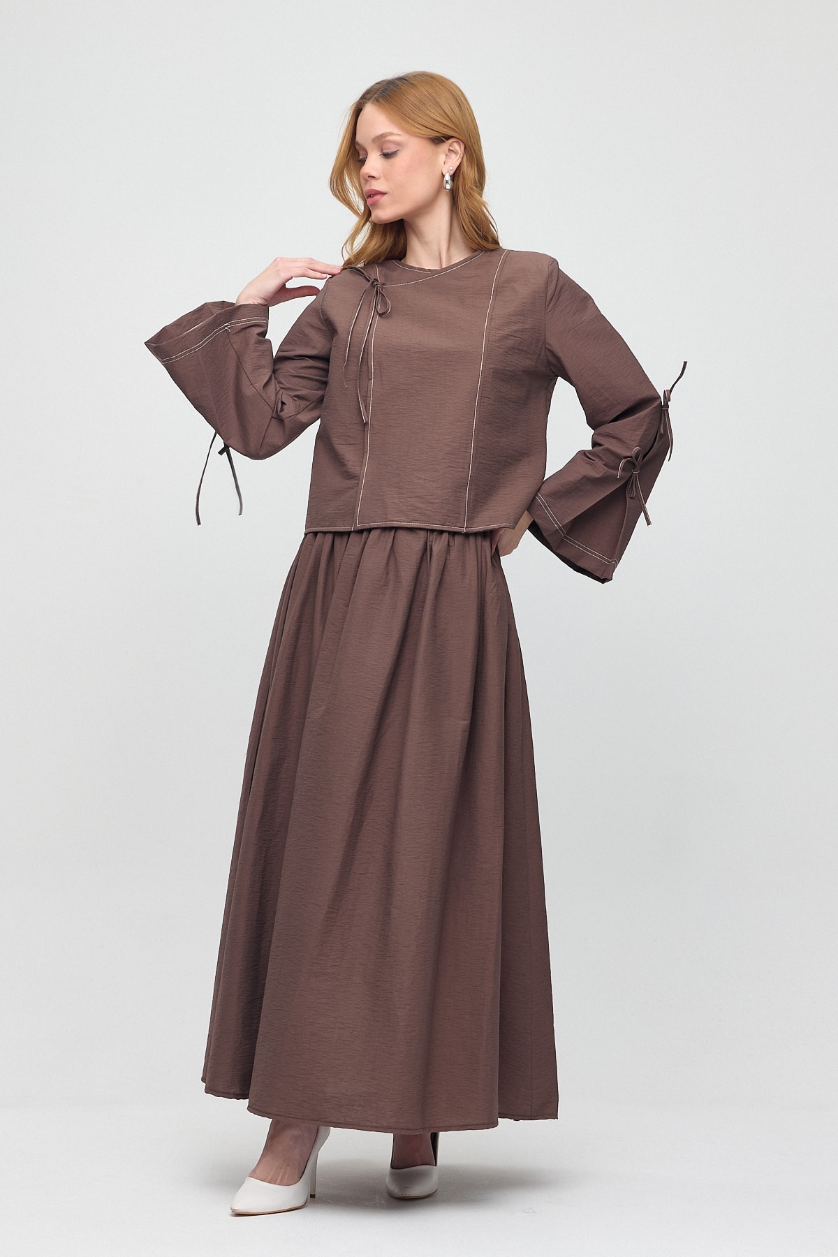 Monche Etekli Oversize Kurdeleli Paraşüt Takım