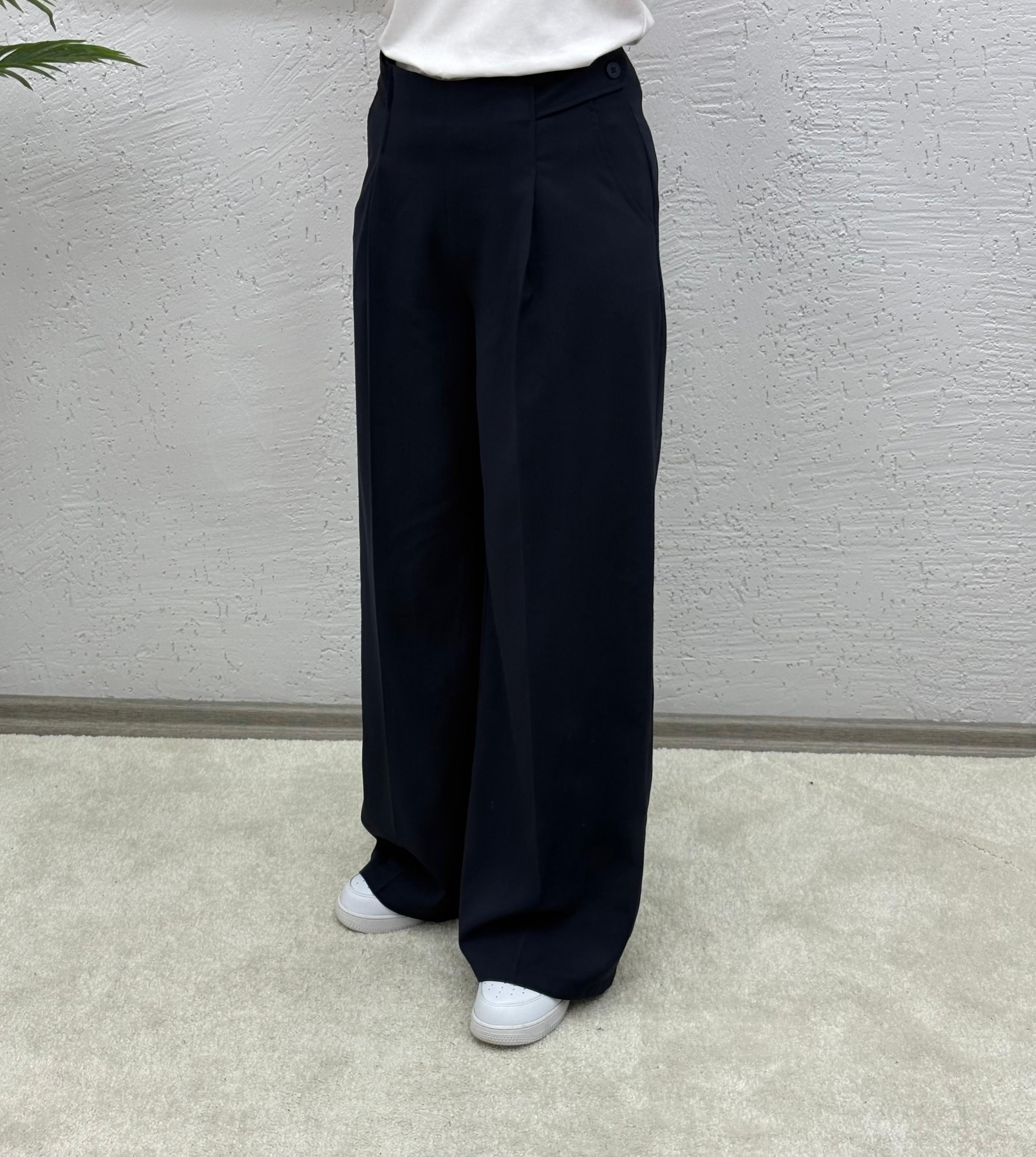 Apoletli Yüksek Bel Pantolon