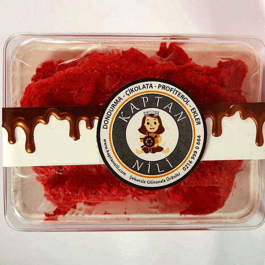 Doğal Vişneli Dondurma - 500 Gr.