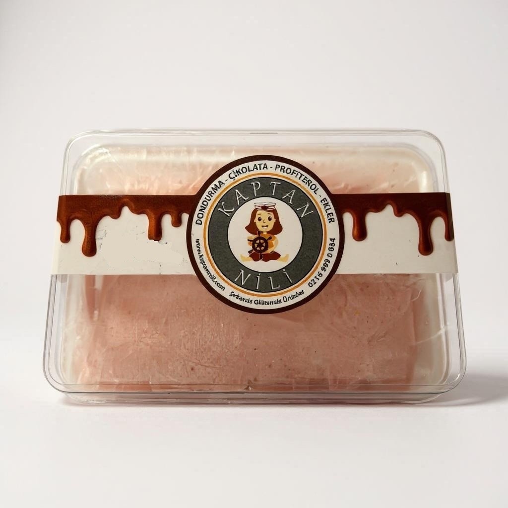 Doğal Çilekli Dondurma - 250 Gr.