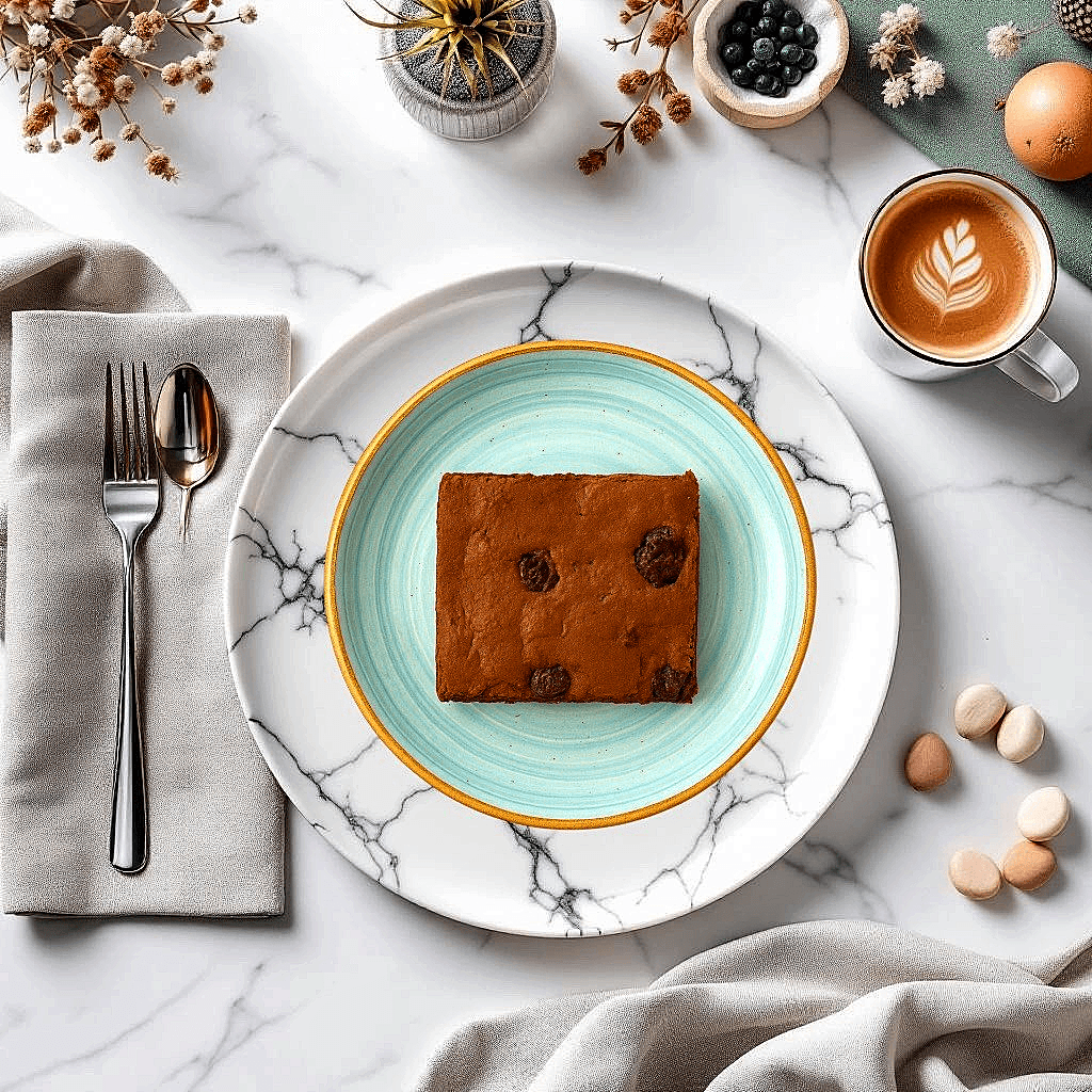 Şekersiz ve Glütensiz Vişneli Brownie (Ad.)