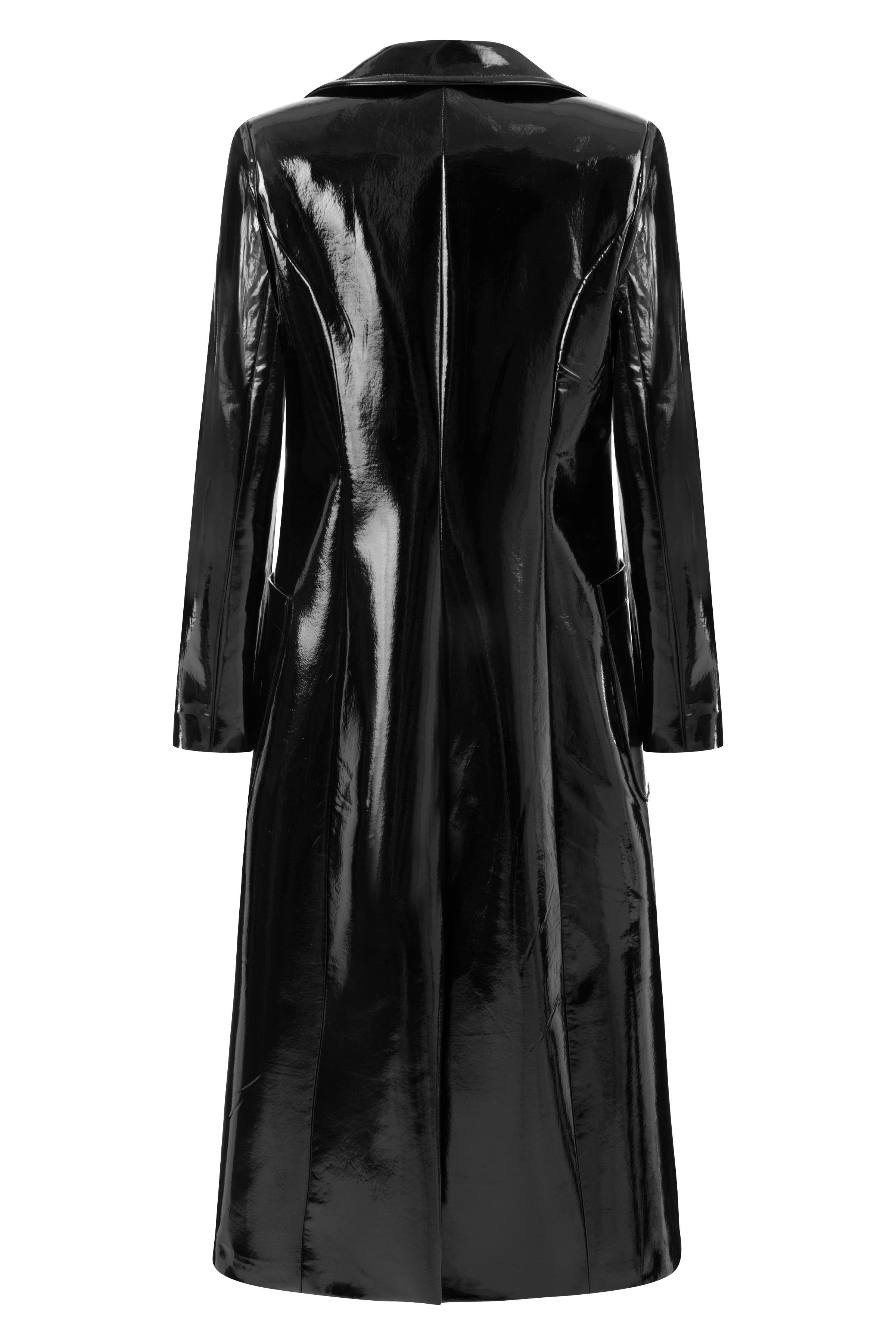 Janice Patent  Leather Trench Coat