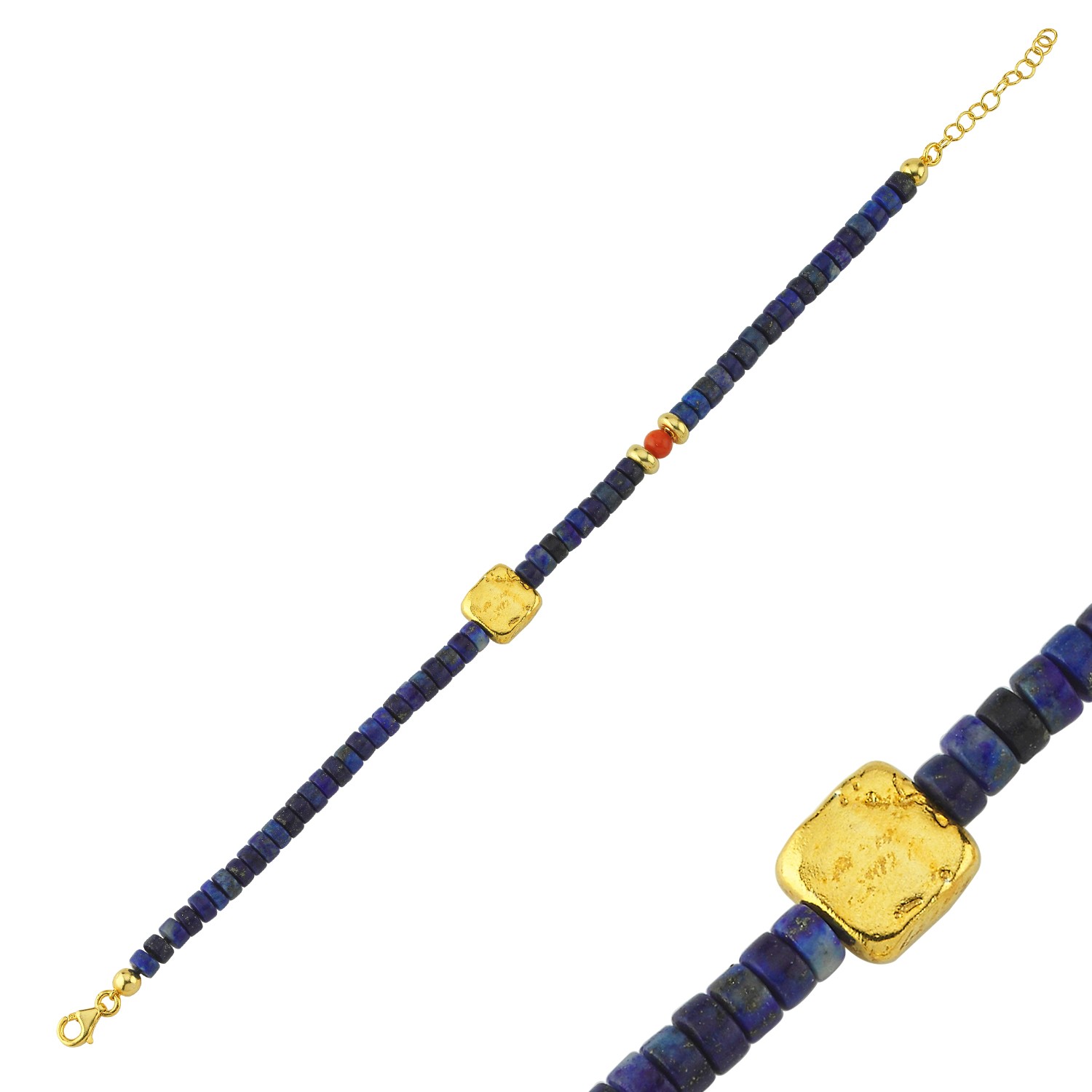 Lapis Nugget Bracelet