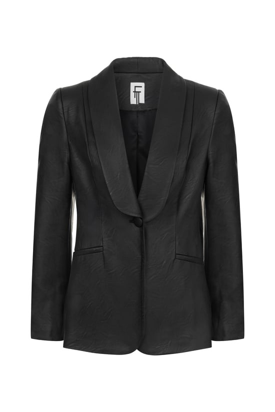 Luisa Leather Blazer 