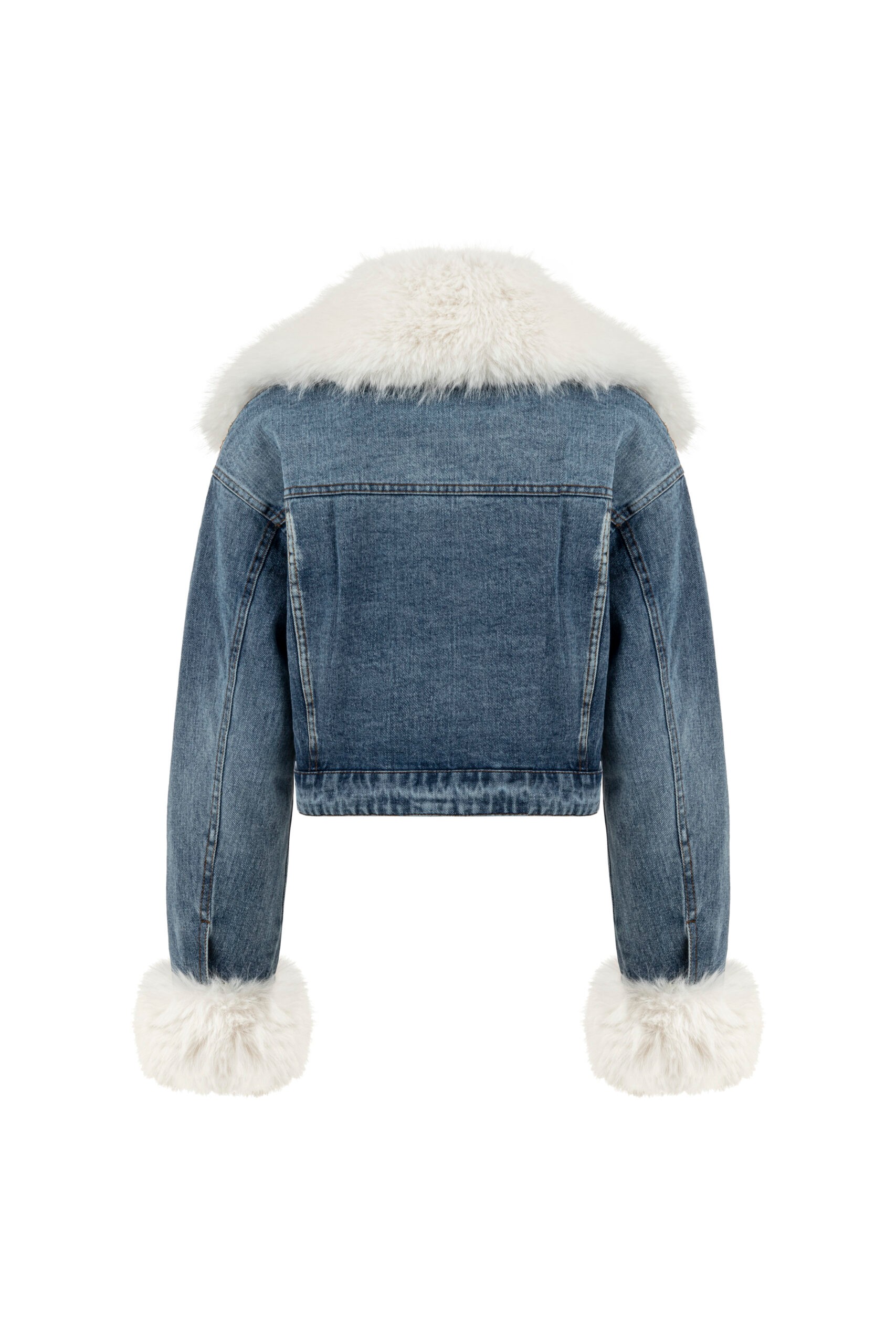 Denim Fur Jacket