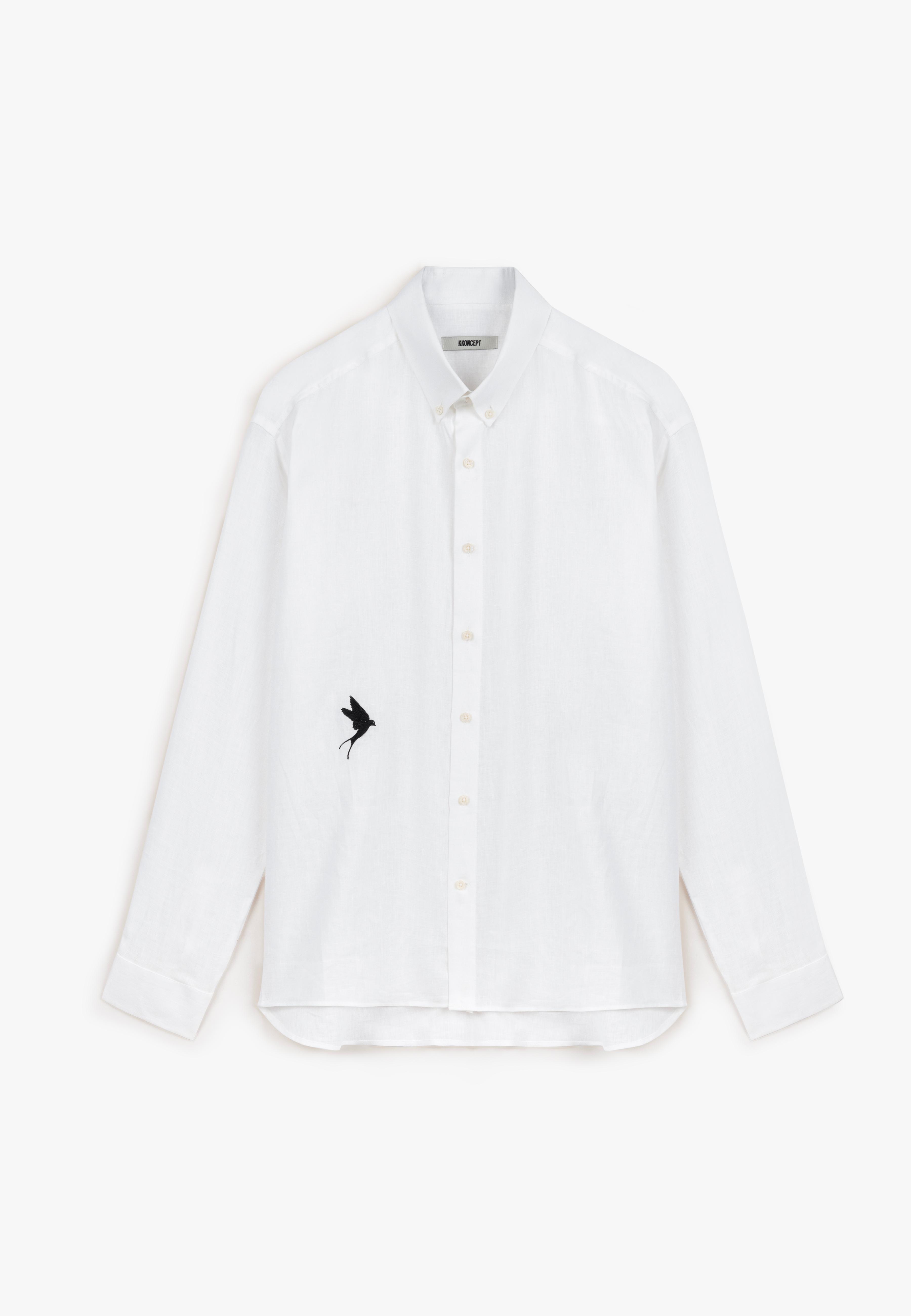 LONELY BIRD SHIRT IN WHITE