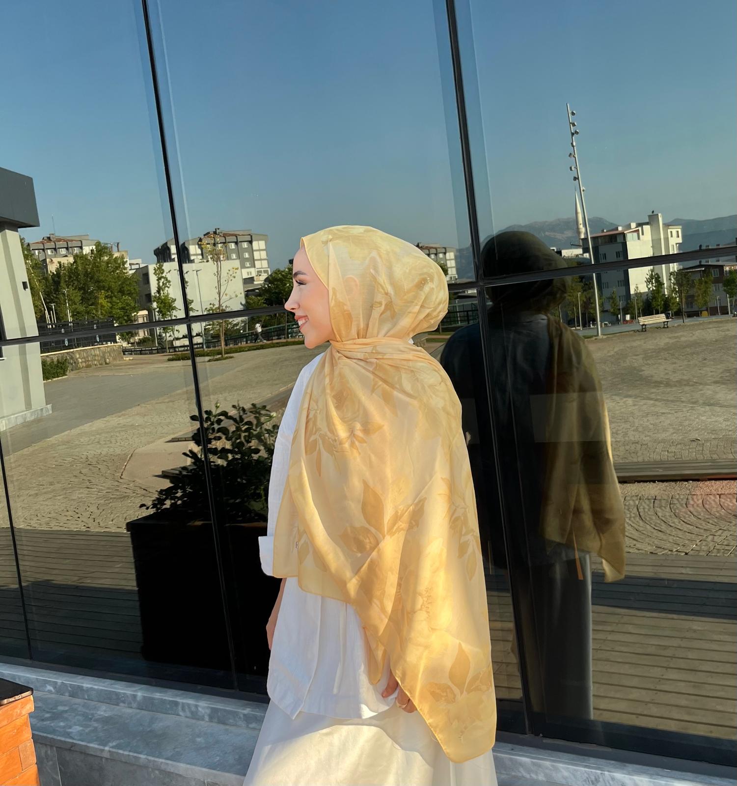 Açelya Desen Pamuk Soft Şal 