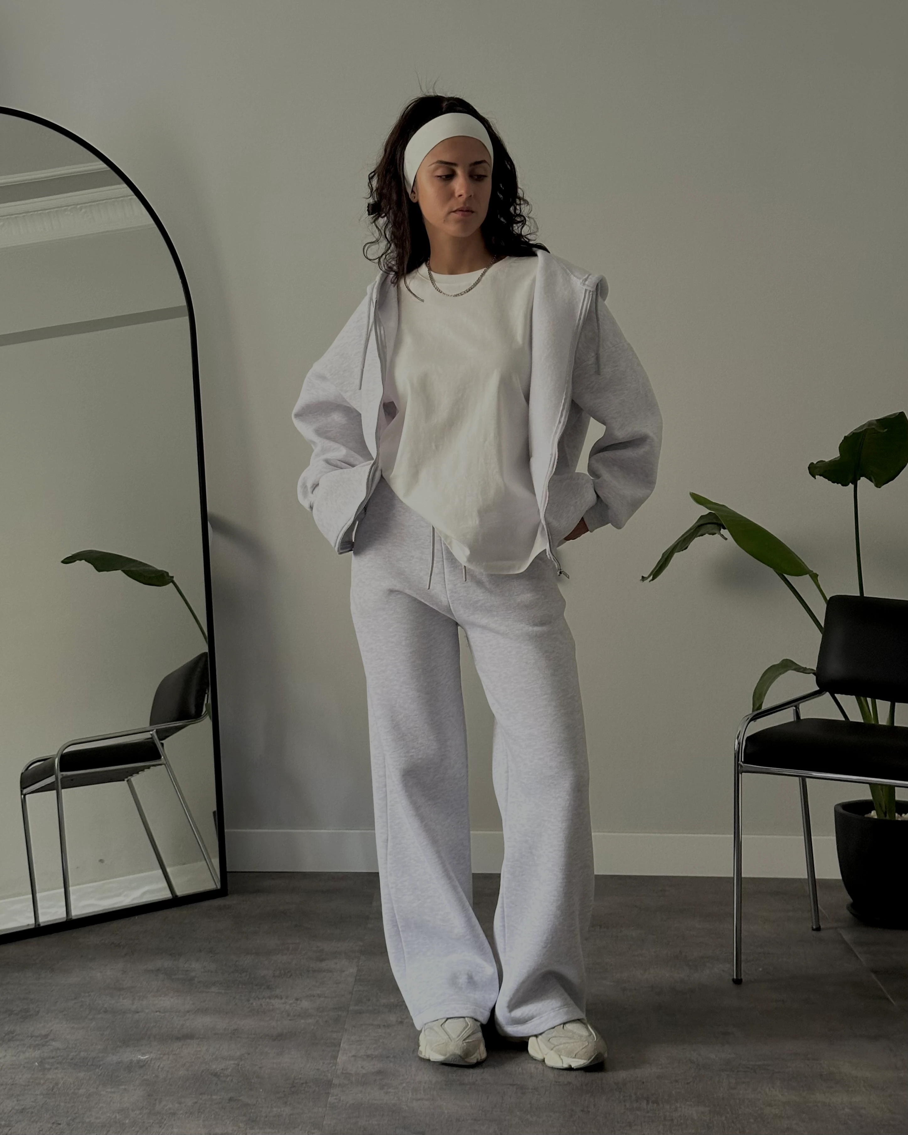 Şardonlu Oversize Eşofman Takımı