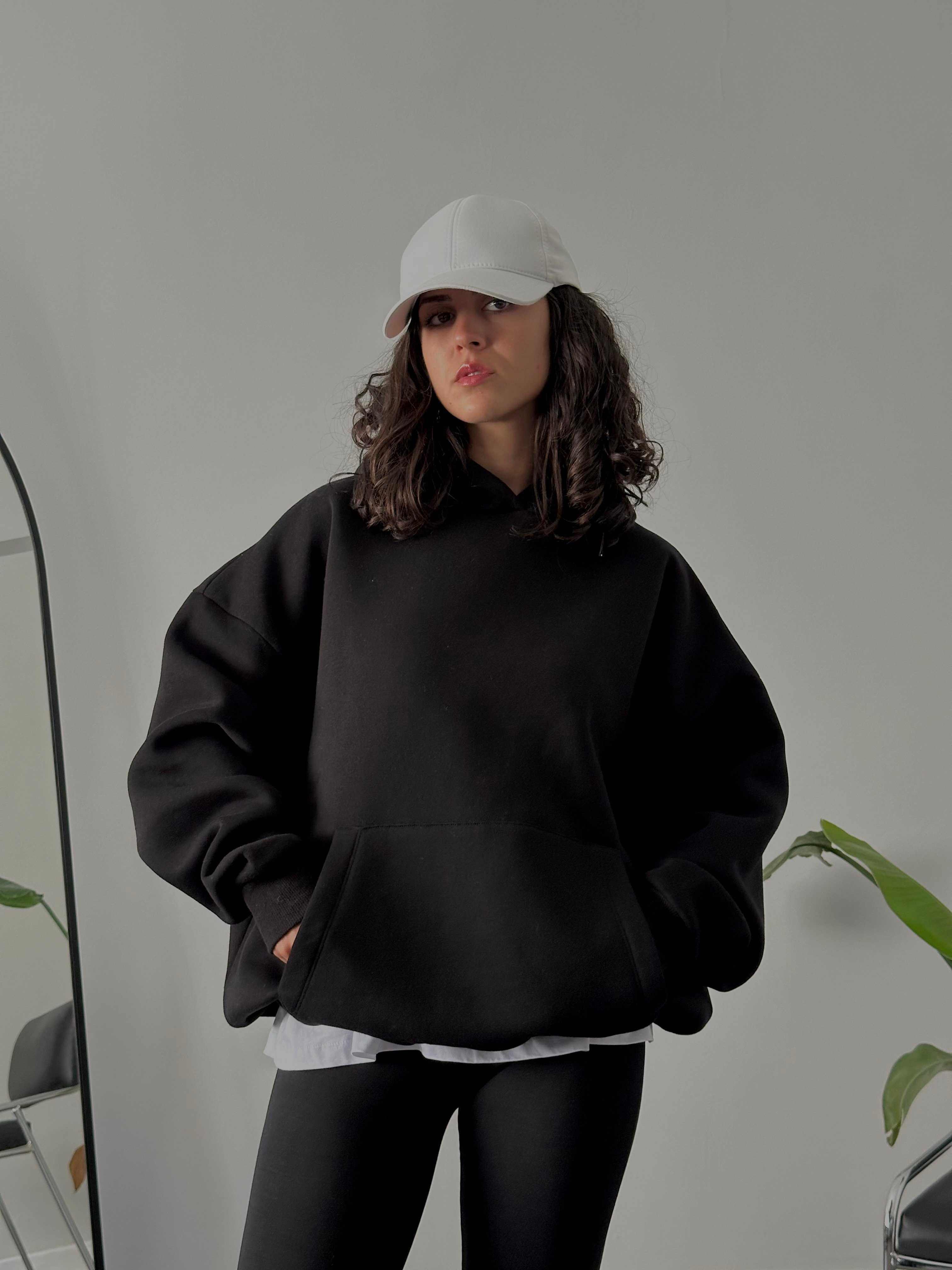 Women’s Oversized Hoodie - Black