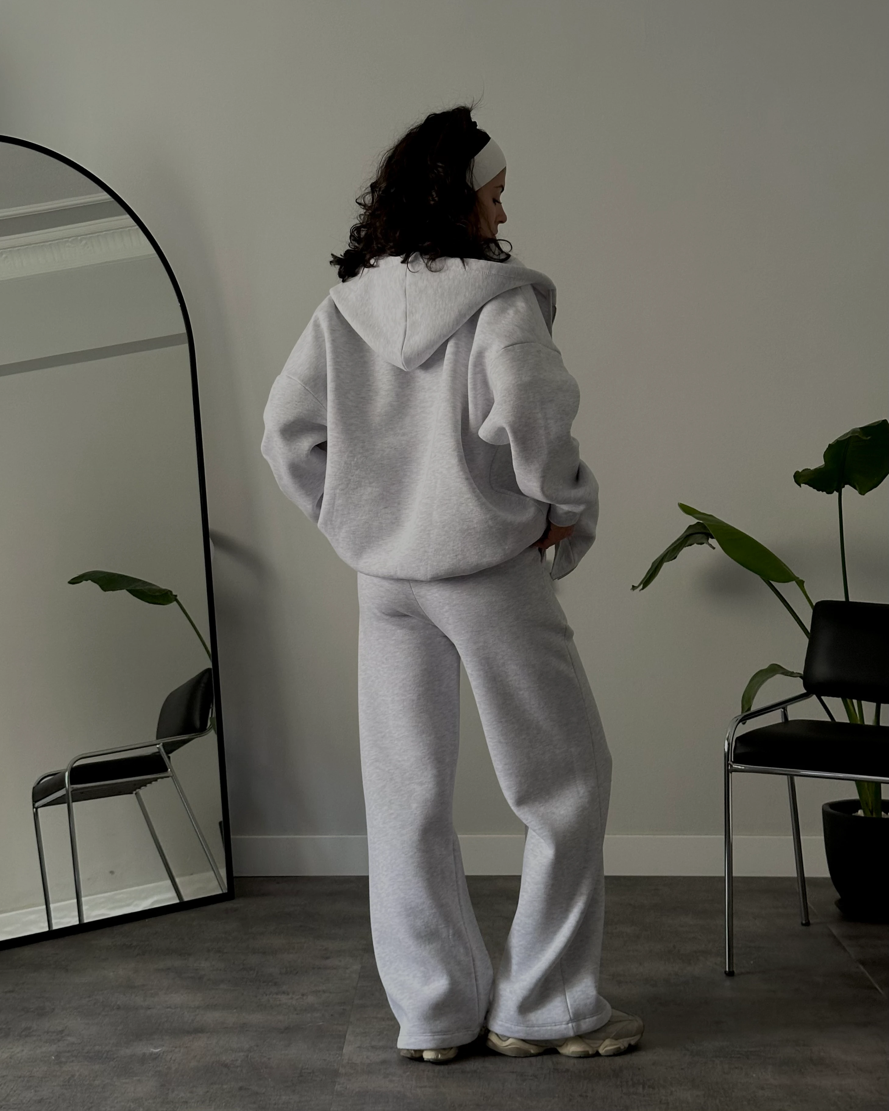 Şardonlu Oversize Eşofman Takımı