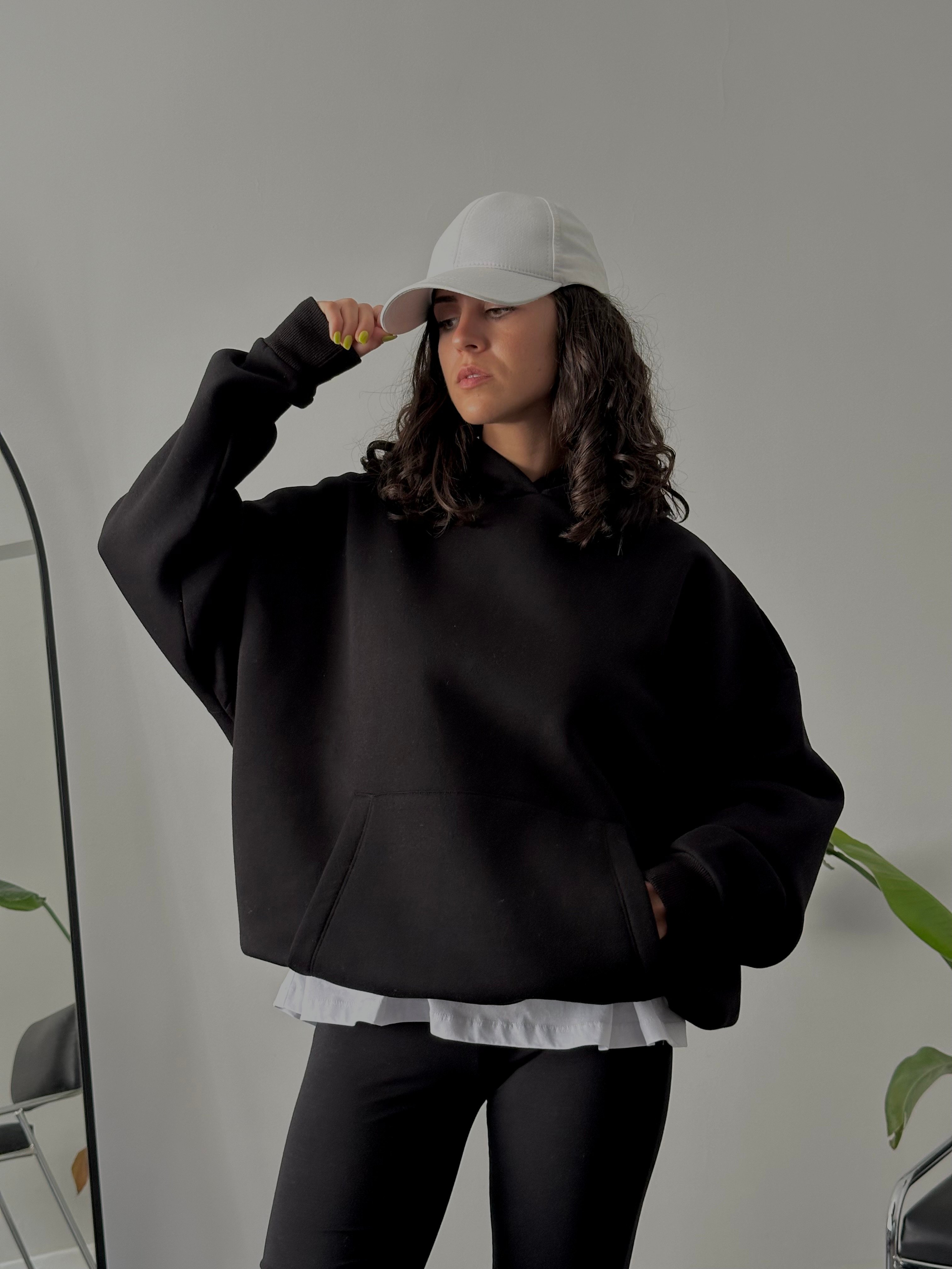 Women’s Oversized Hoodie - Black