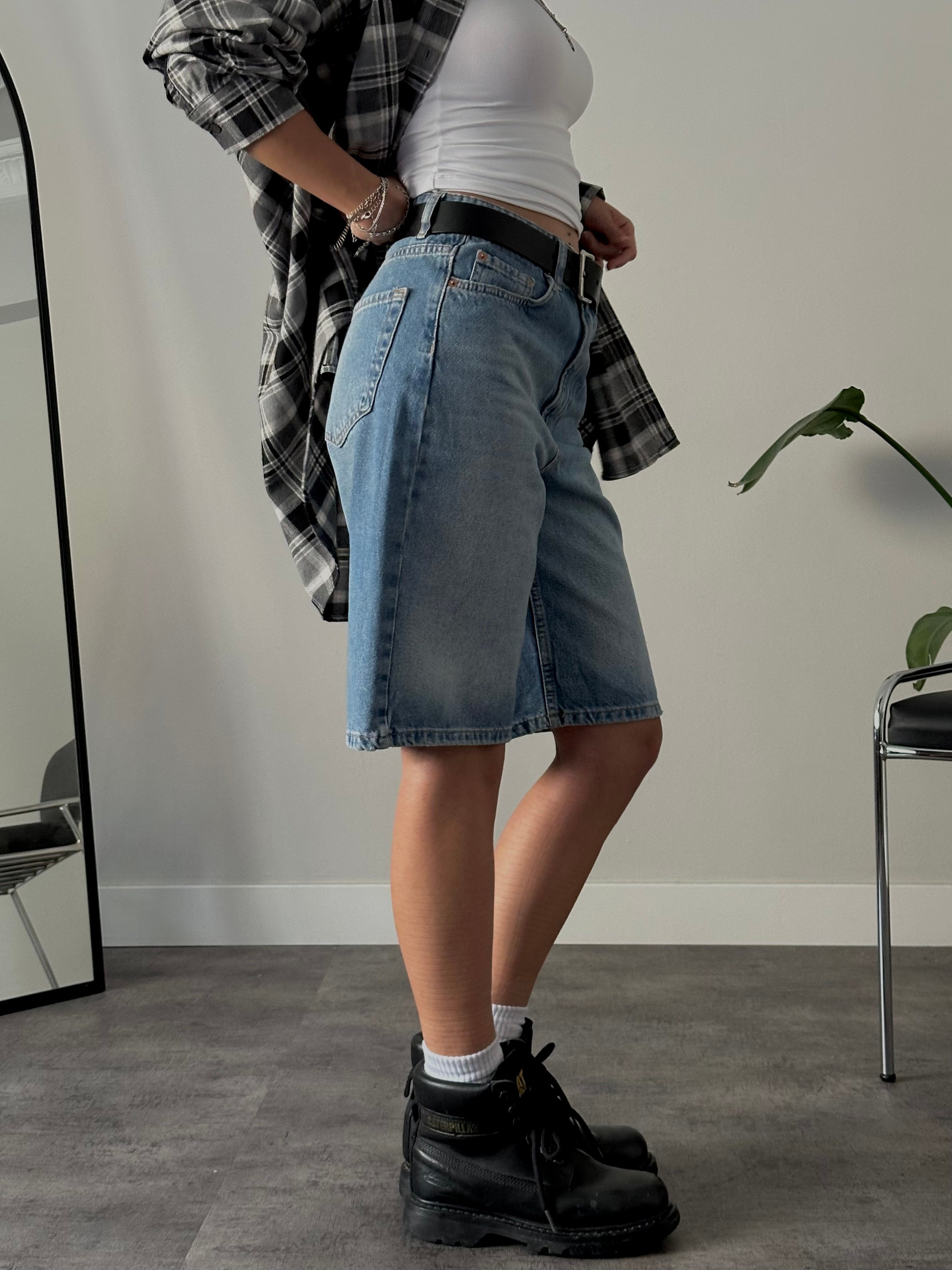 Relaxed Fit Mavi Jort Denim Bermuda