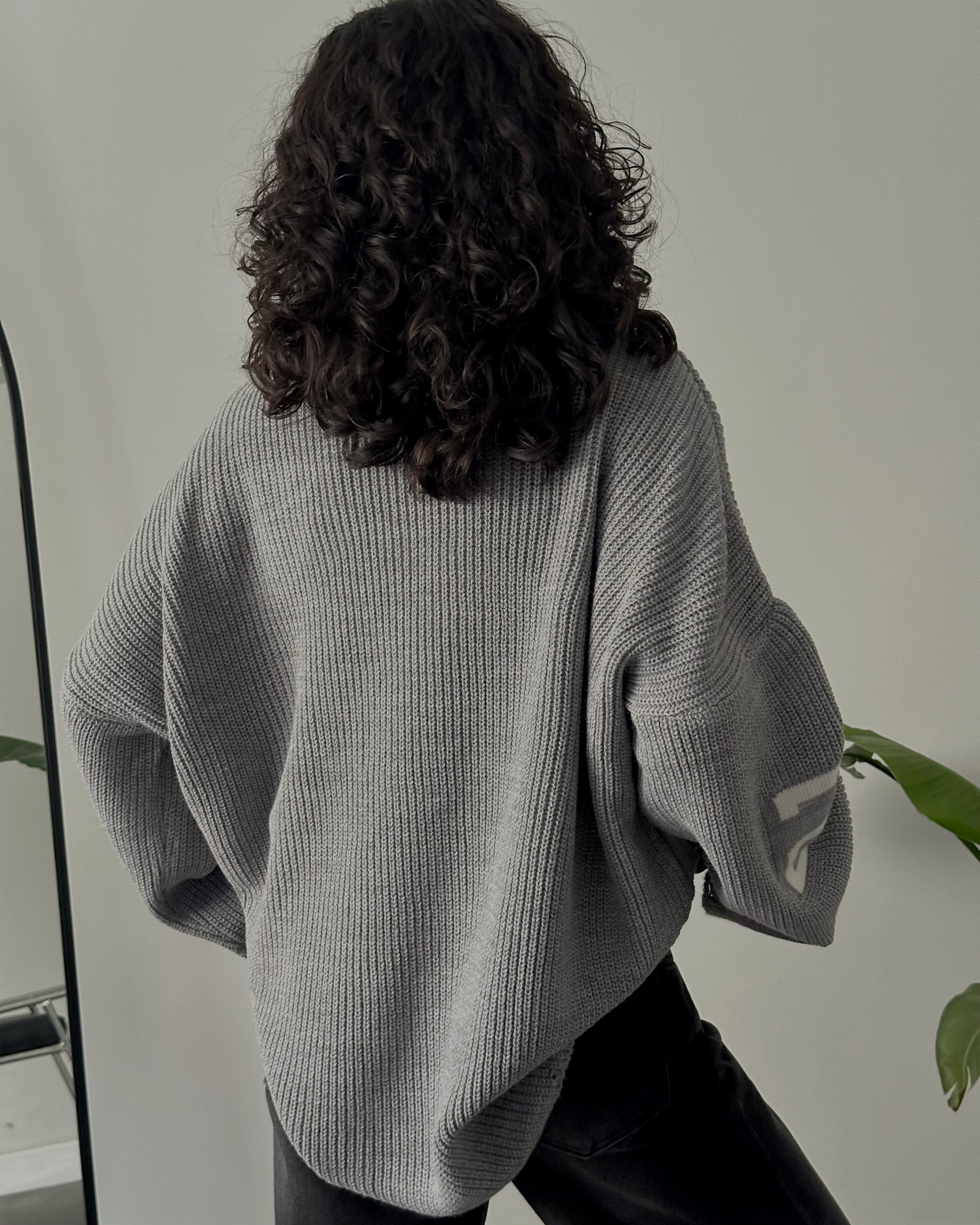 Oversize Cleveland Kolej Triko Kazak