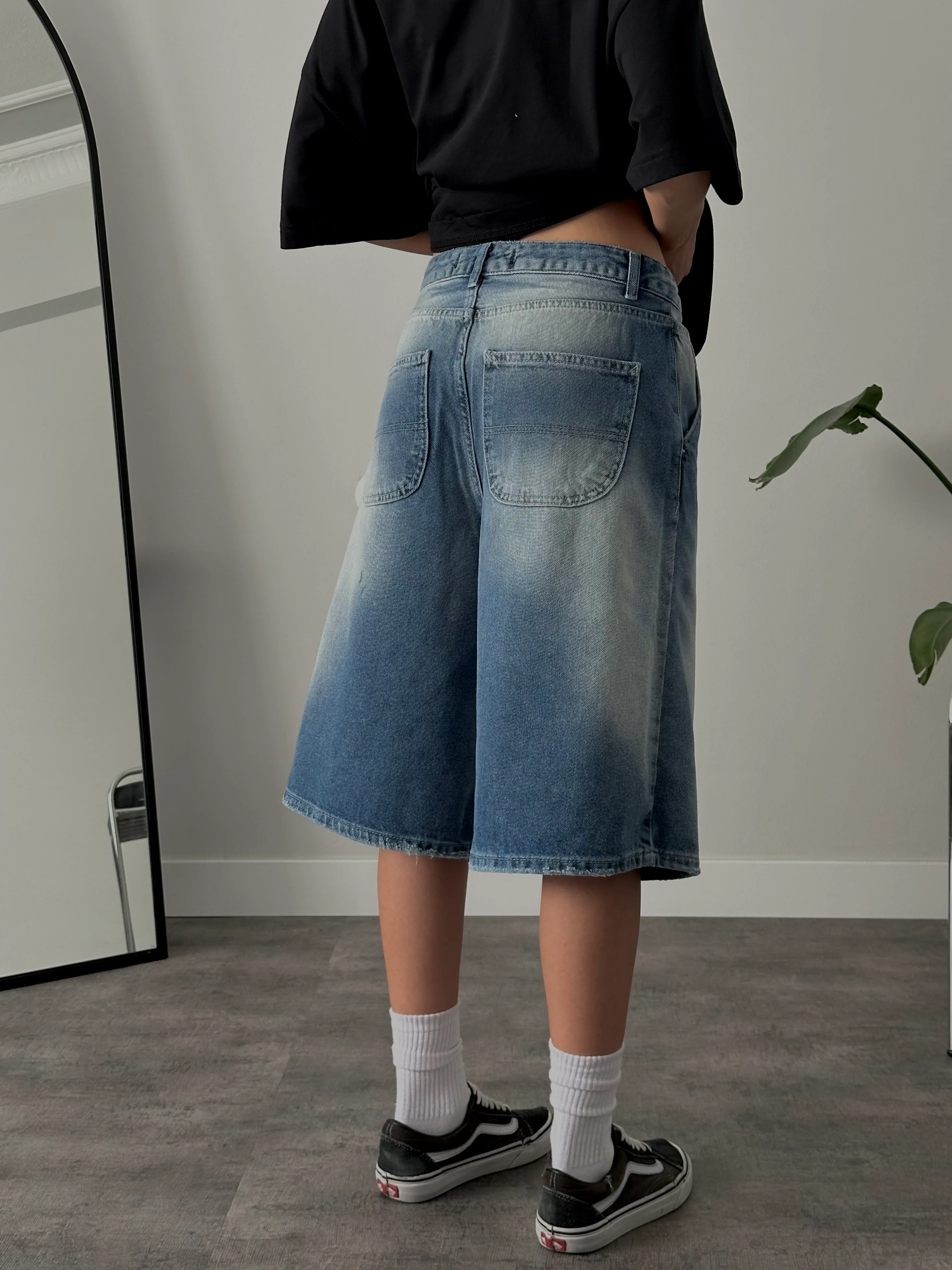 Baggy Denim Bermuda Jort