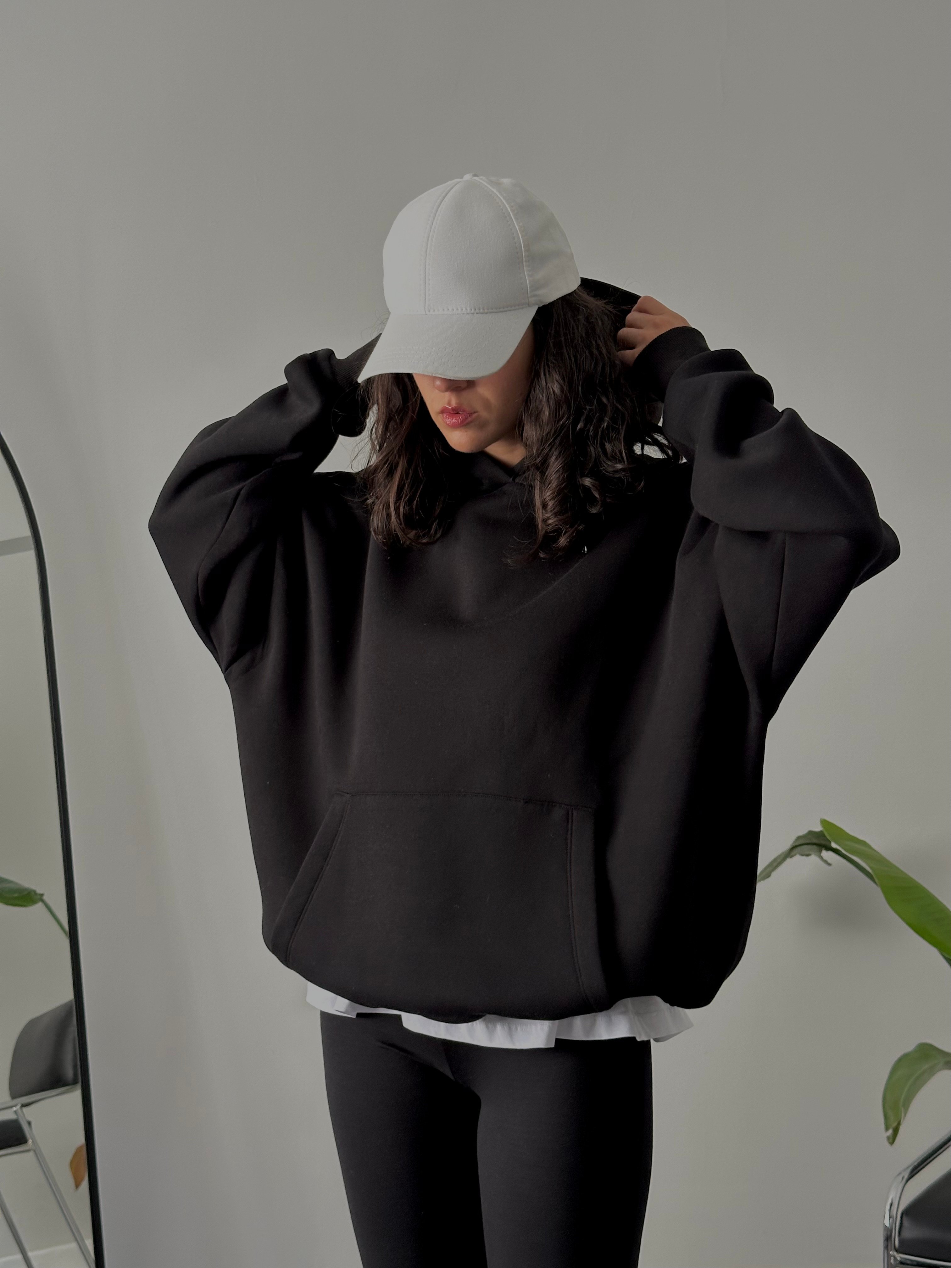 Women’s Oversized Hoodie - Black