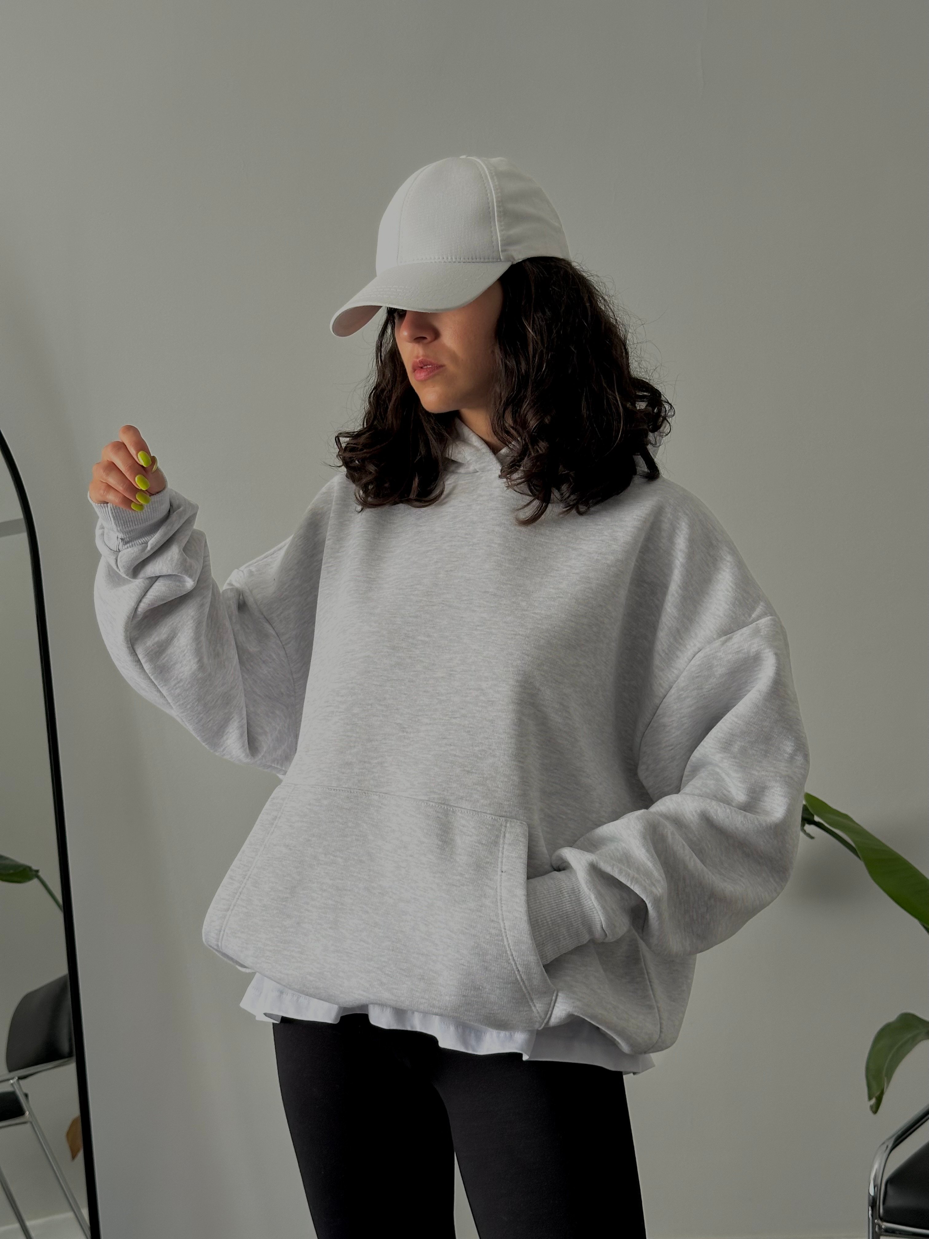 Women’s Oversized Hoodie - Grey