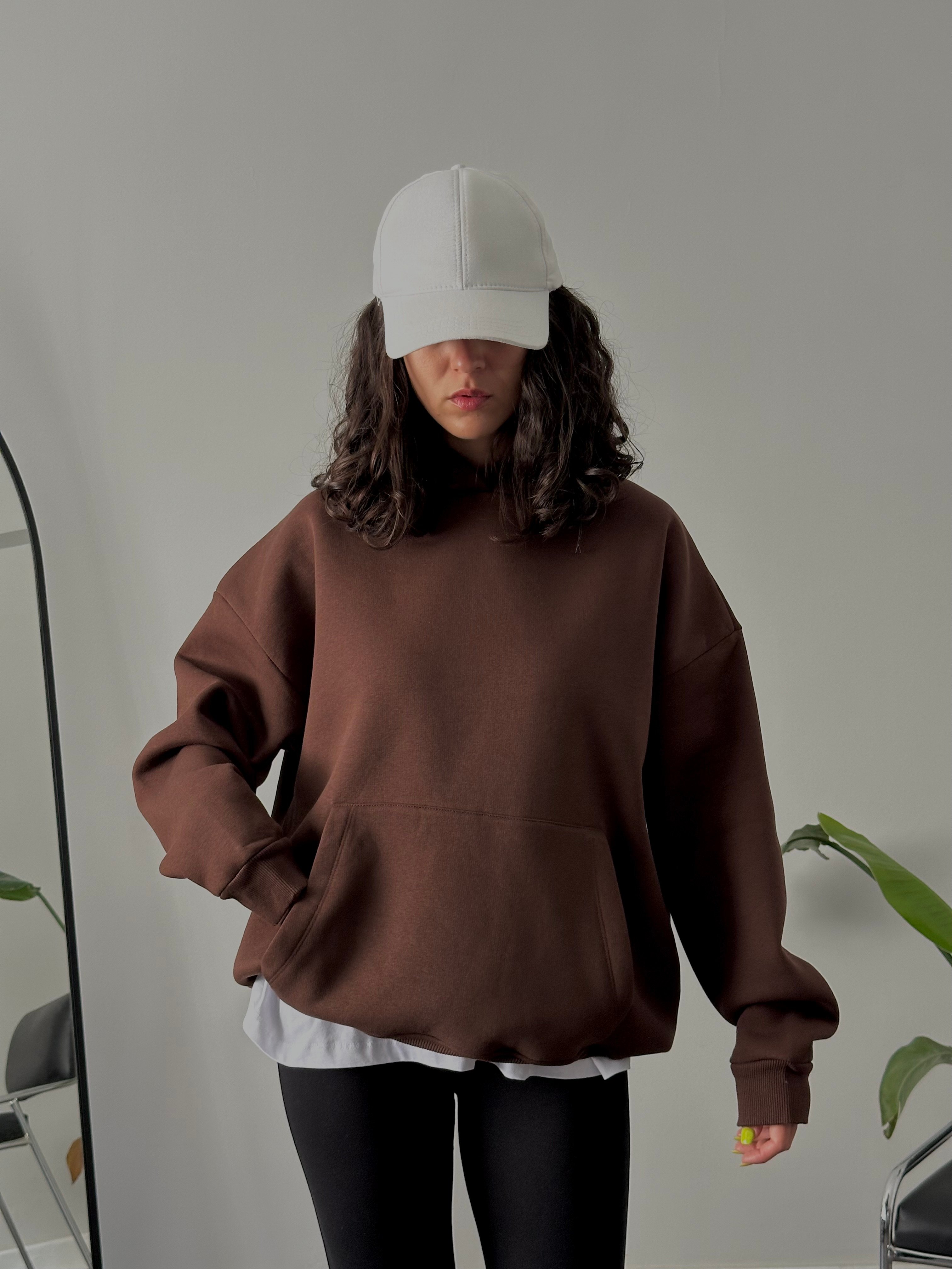 Women’s Oversized Hoodie - Brown