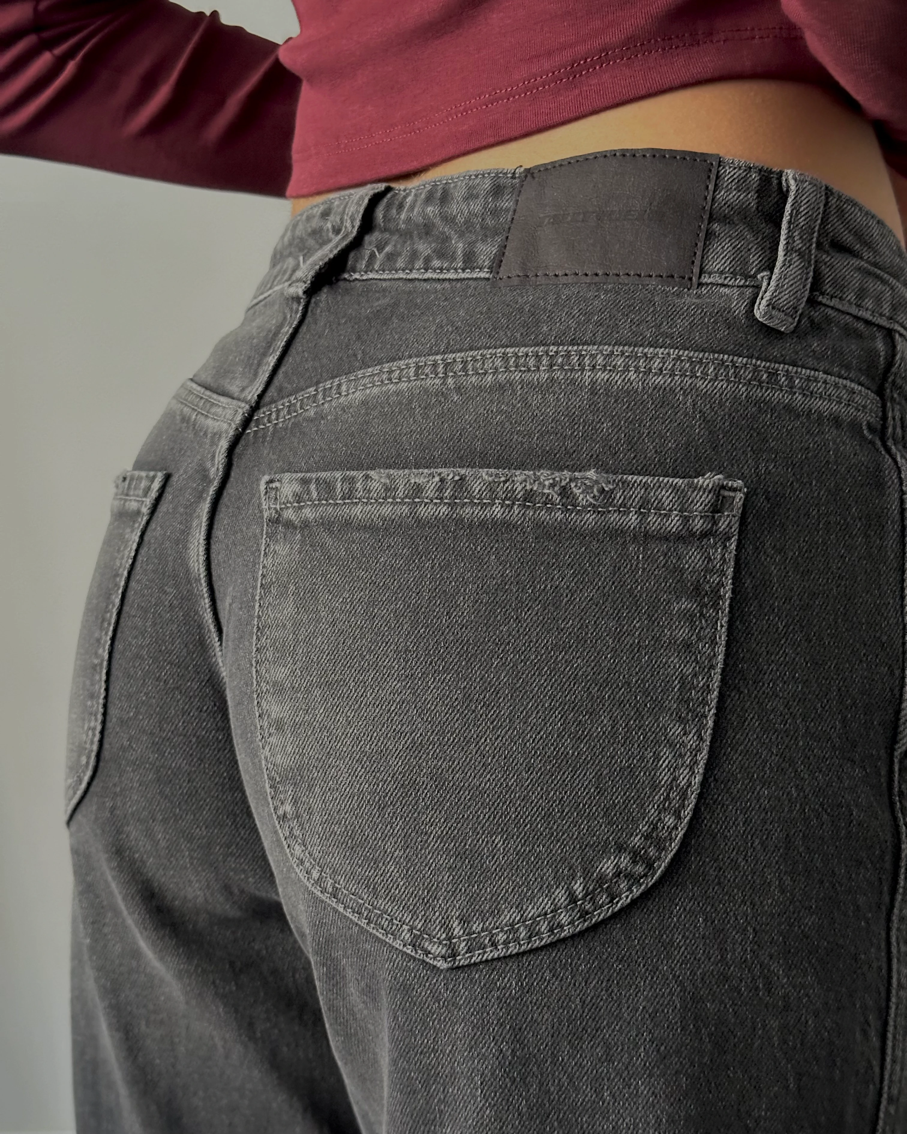 90's Düşük Bel Straight Jean