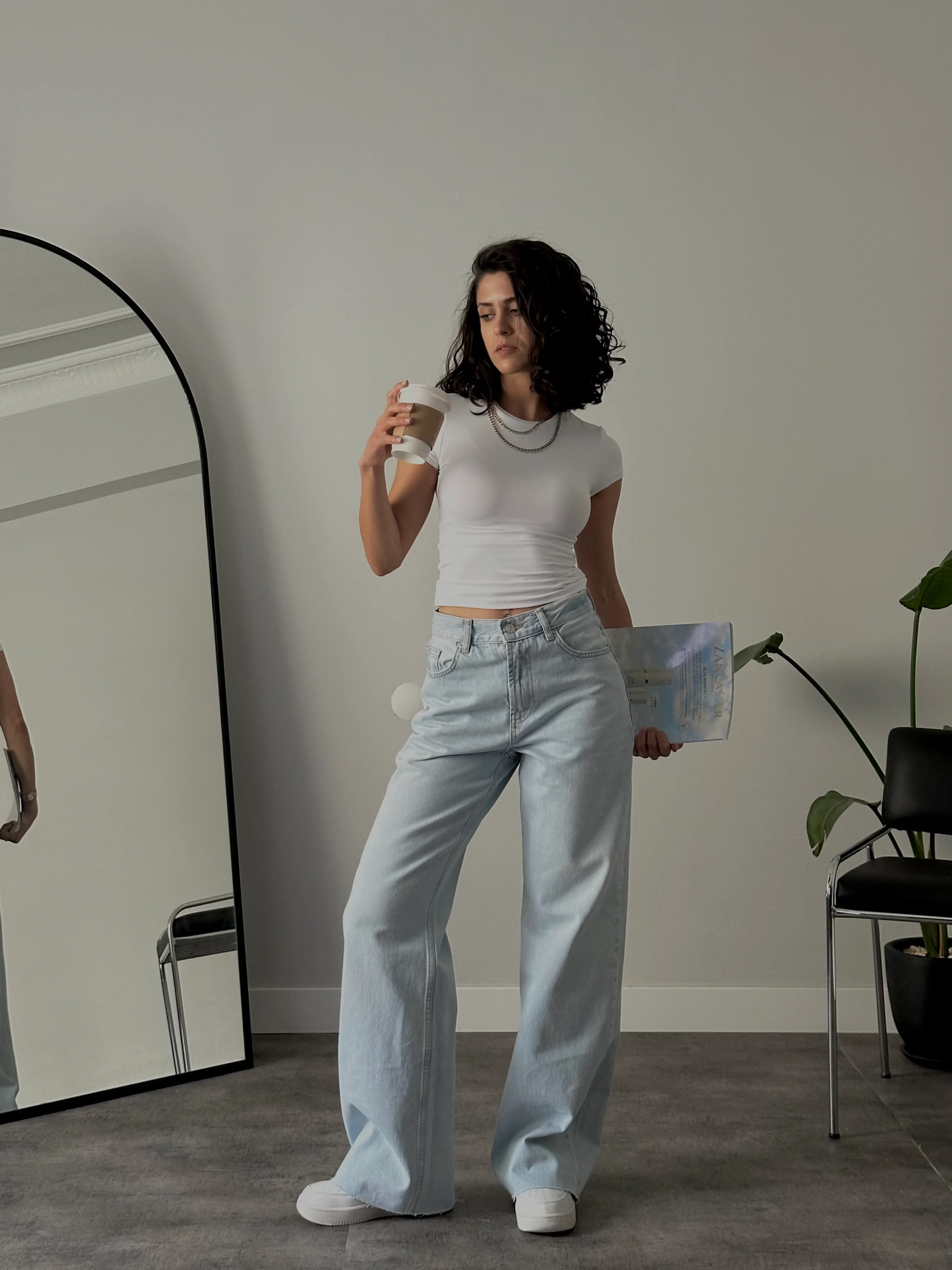 Yüksek Bel Straight Jean