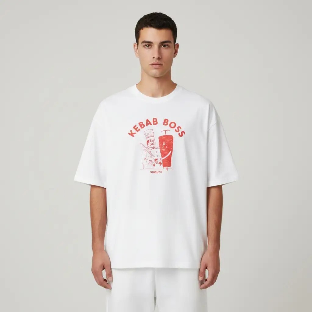 Shout Oversize Kebab Boss Unisex T-Shirt