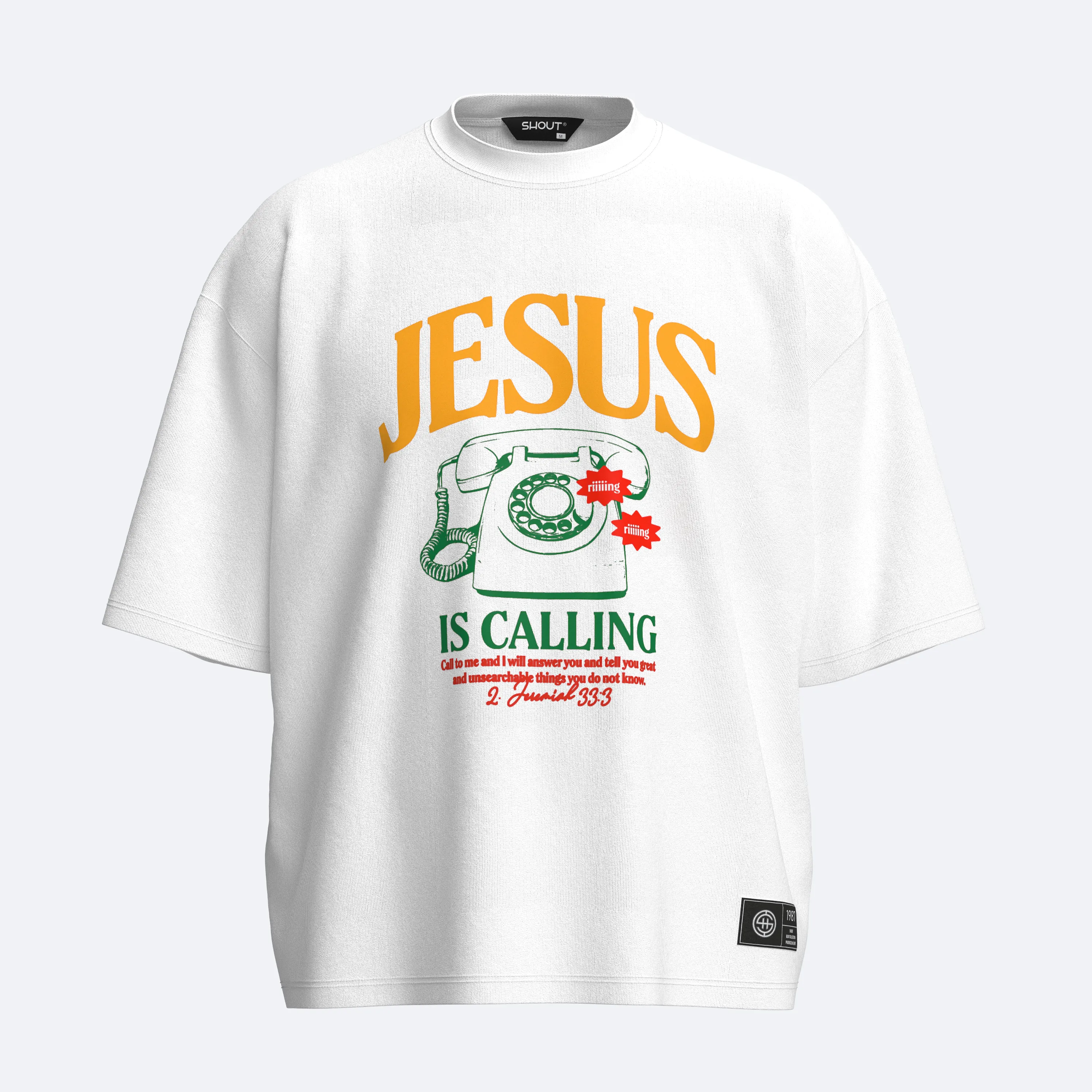 Shout Jesus Is Calling Boxy Fit Oversize Tişört