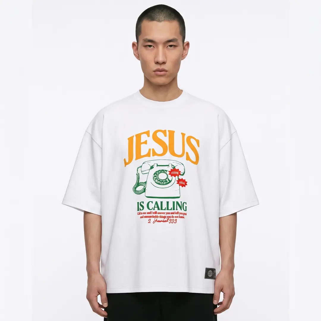 Shout Jesus Is Calling Boxy Fit Oversize Tişört