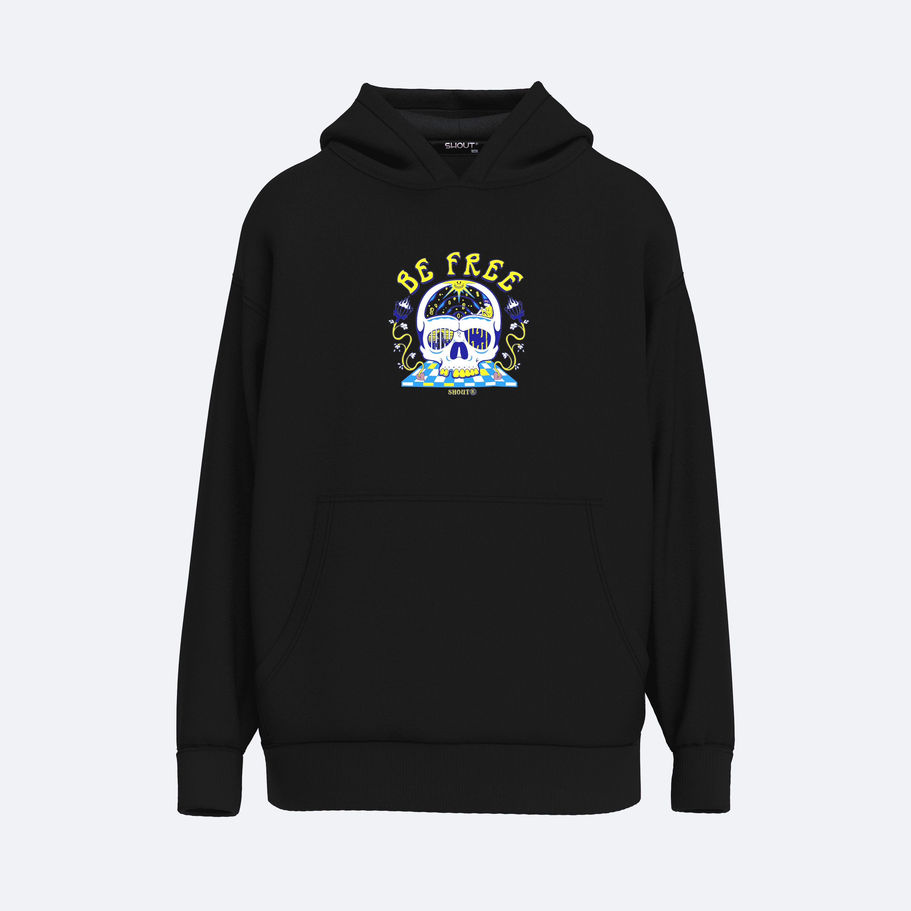 Shout Oversize Be Free Unisex Hoodie