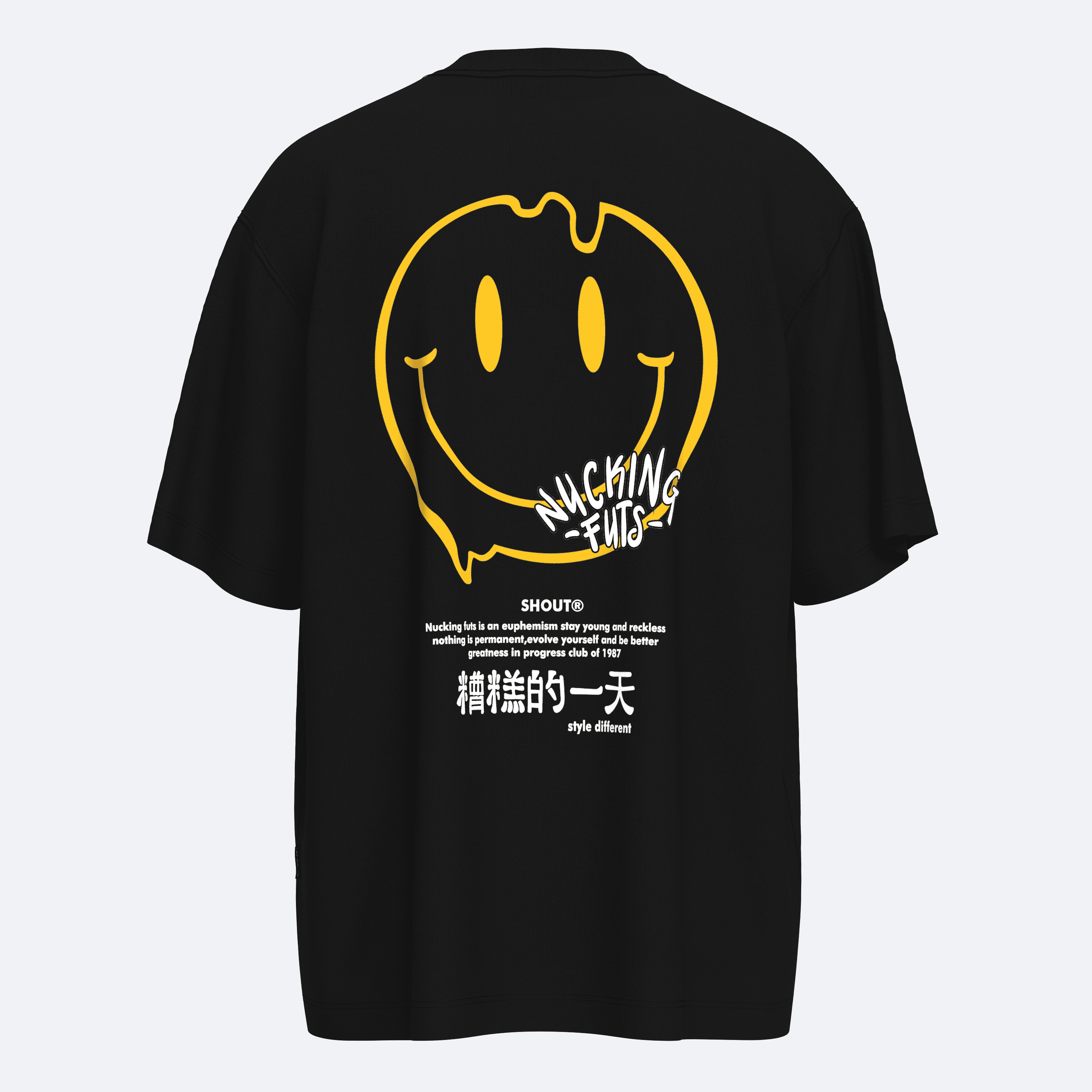 Shout Oversize Nucking Futs Oldschool Unisex T-Shirt