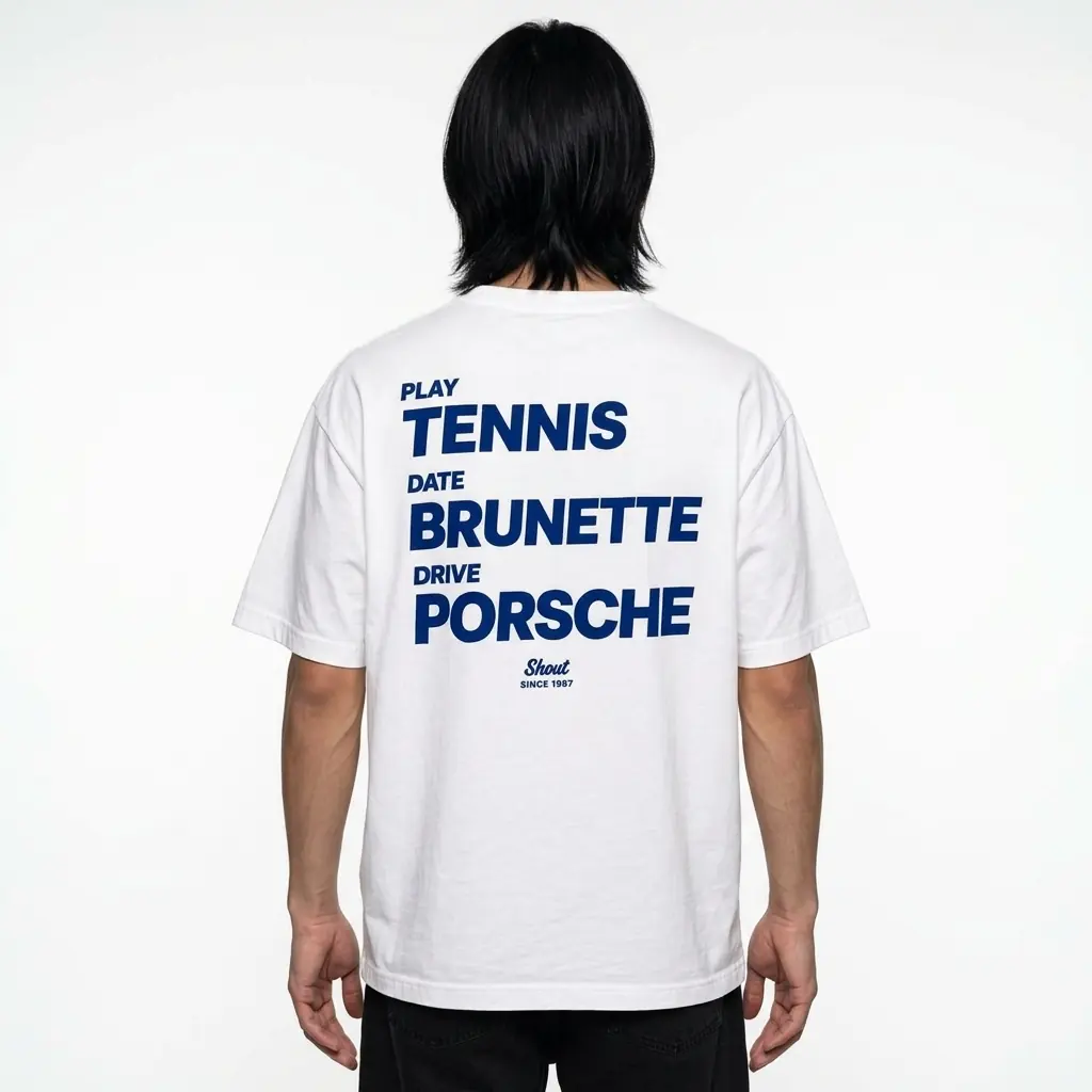 Play Tennis Oversize Tişört SHOUT streetwear ürün görseli
