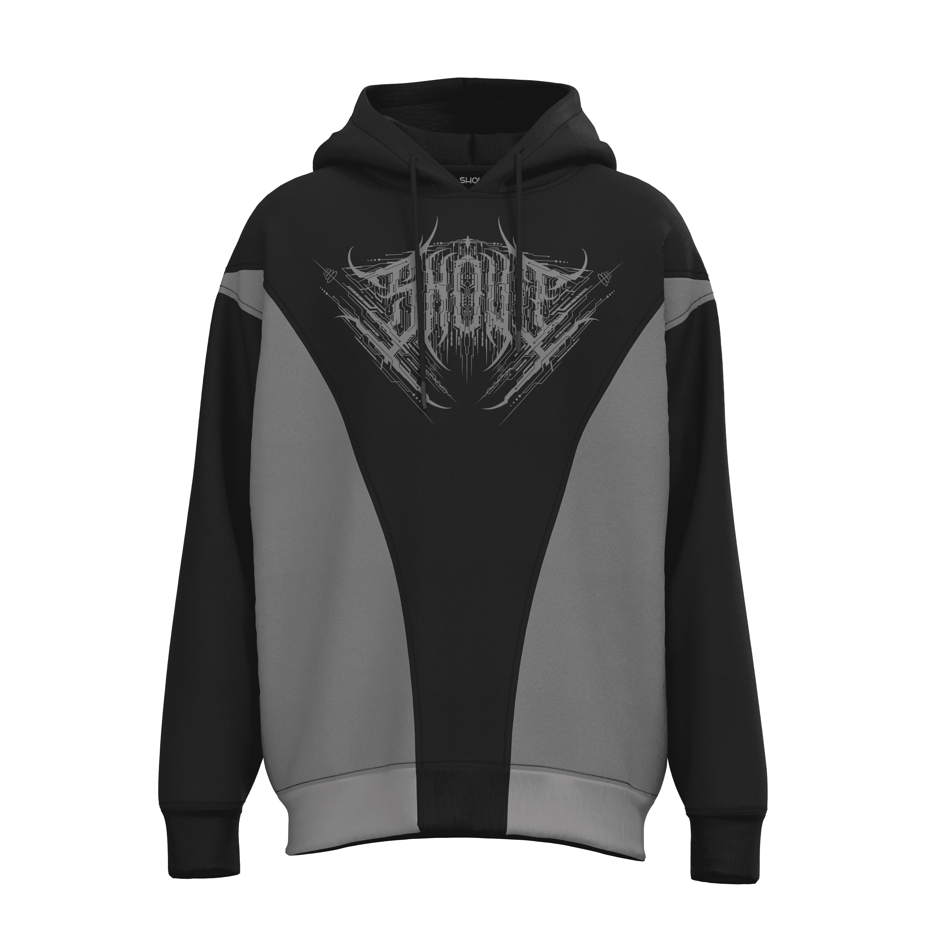 Shout Limited Edition Oversize Technical Logo Unisex Hoodie