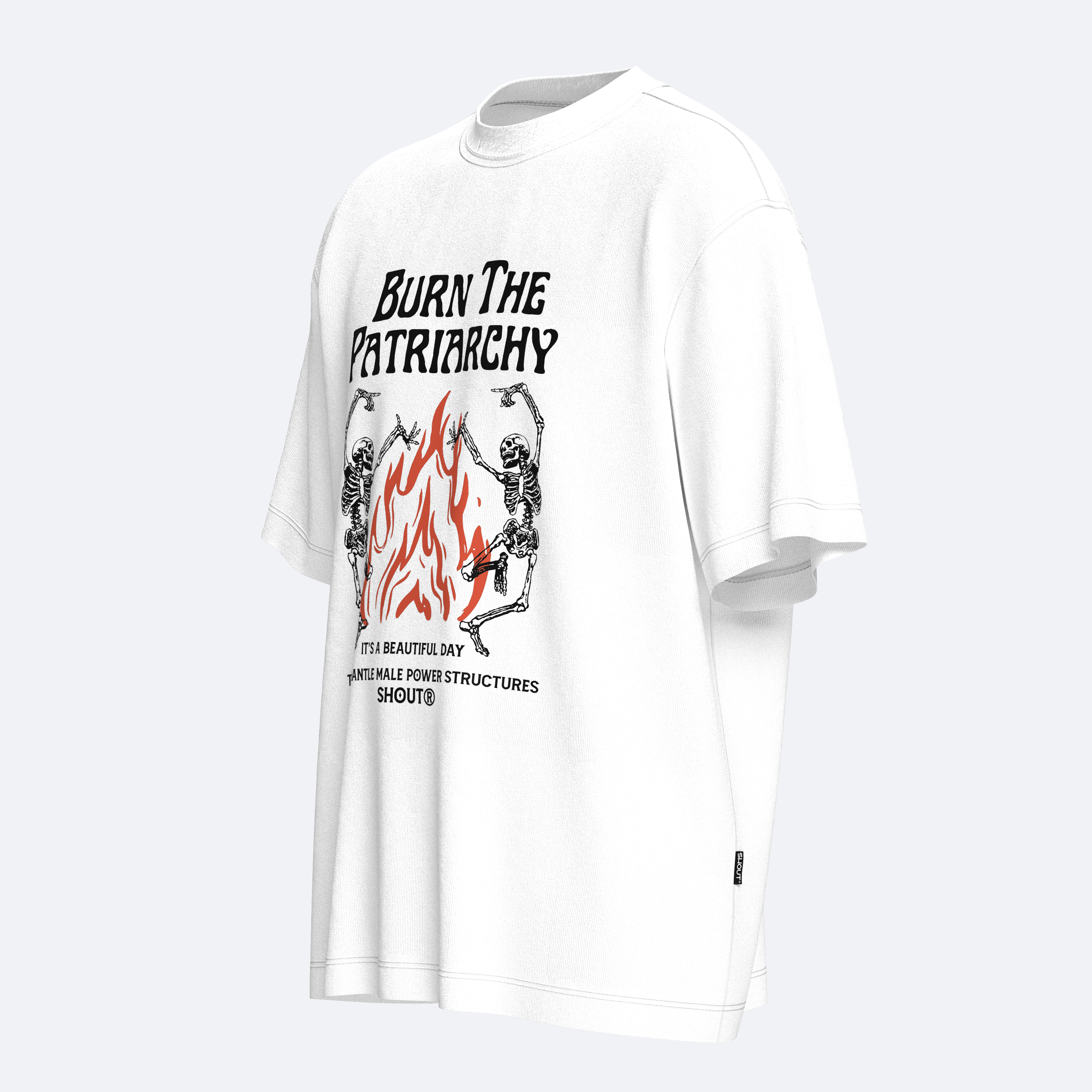 Shout Oversize Burn The Patriarchy Unisex T-Shirt