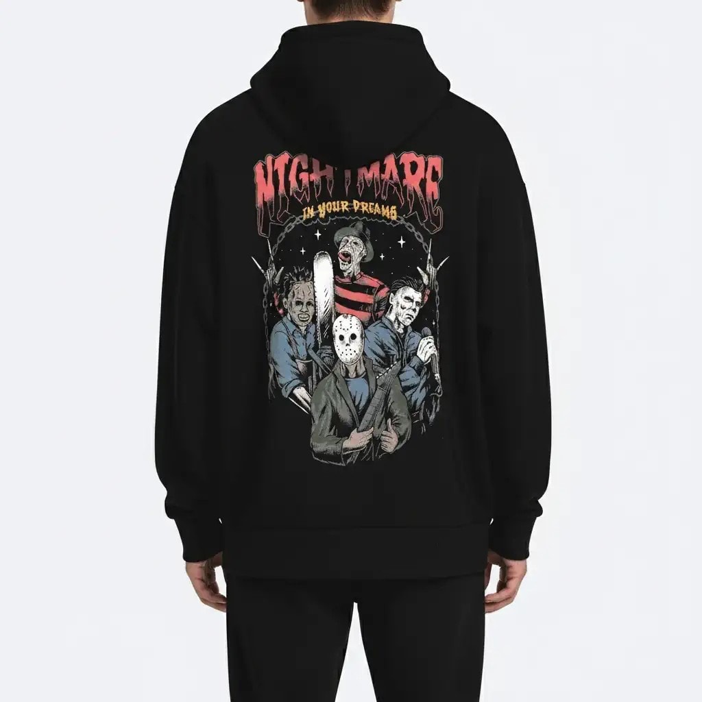 Shout Oversize We Are Nightmare In Your Dreams Unisex Hoodie