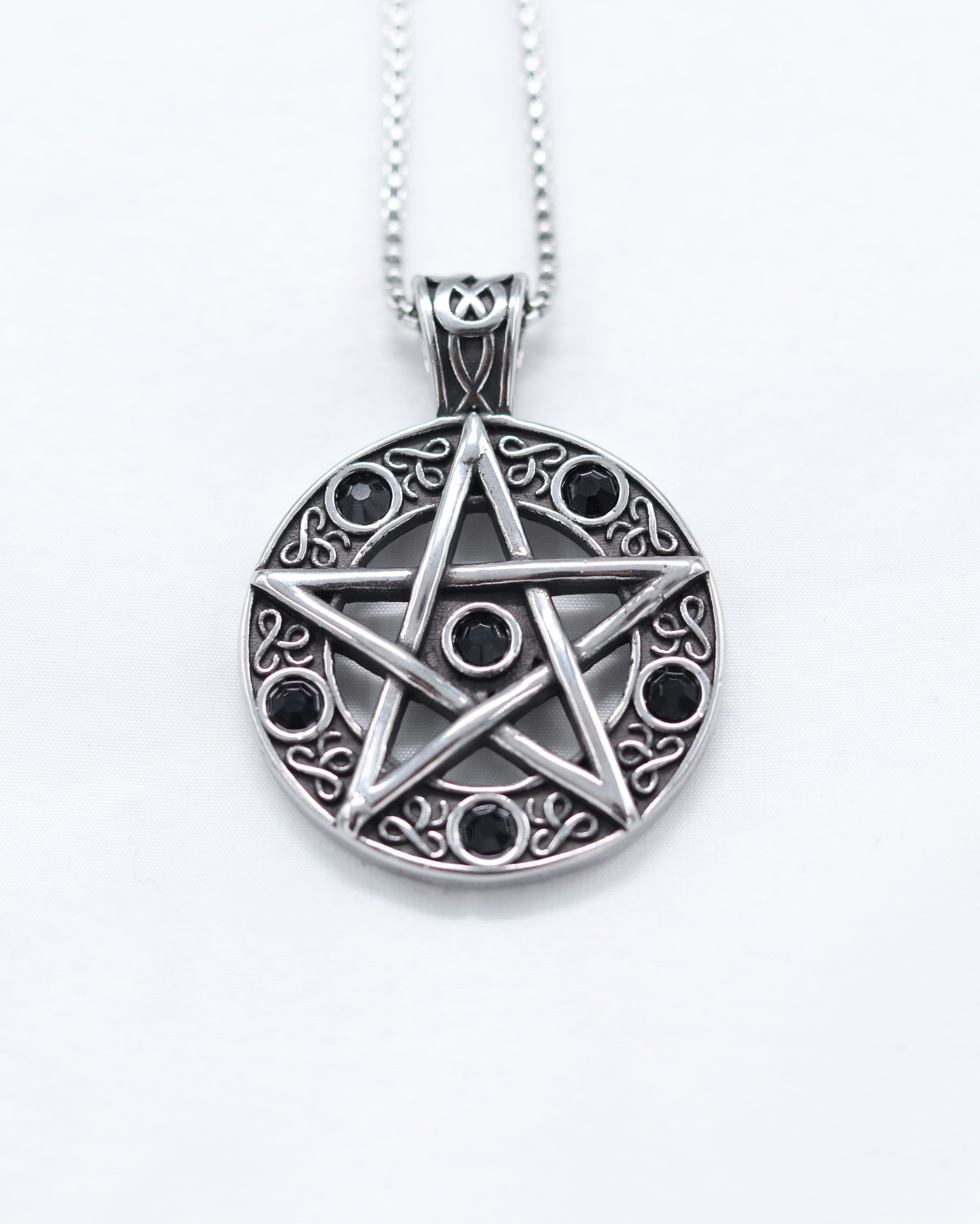 Shout Stainless Steel Devil Star Necklace