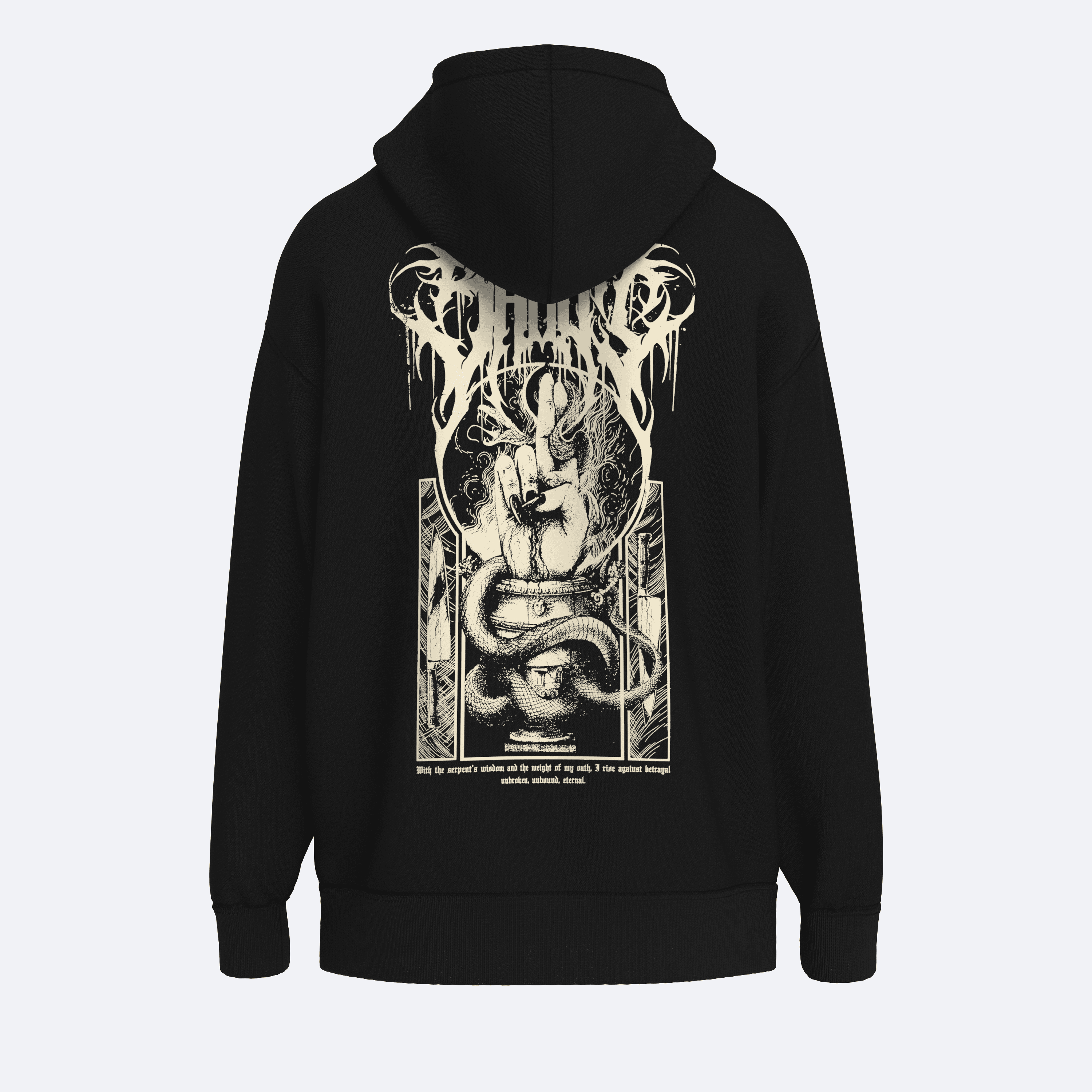 Shout Oversize Serpents Oath Unisex Hoodie