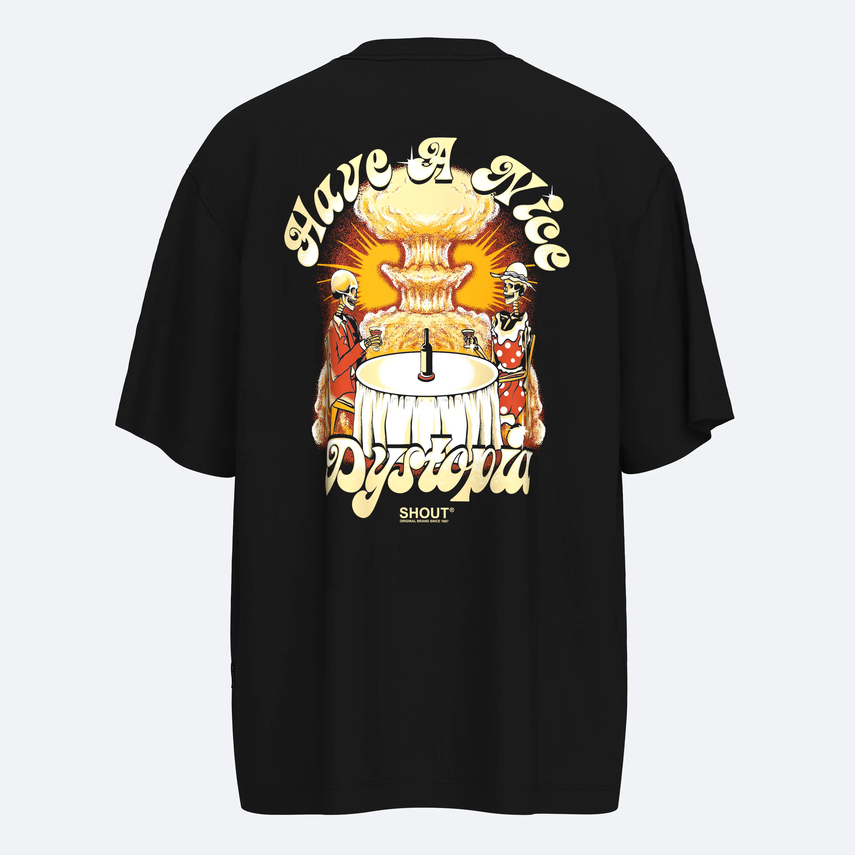 Shout Oversize Have a Nice Dystopia Unisex Tişört