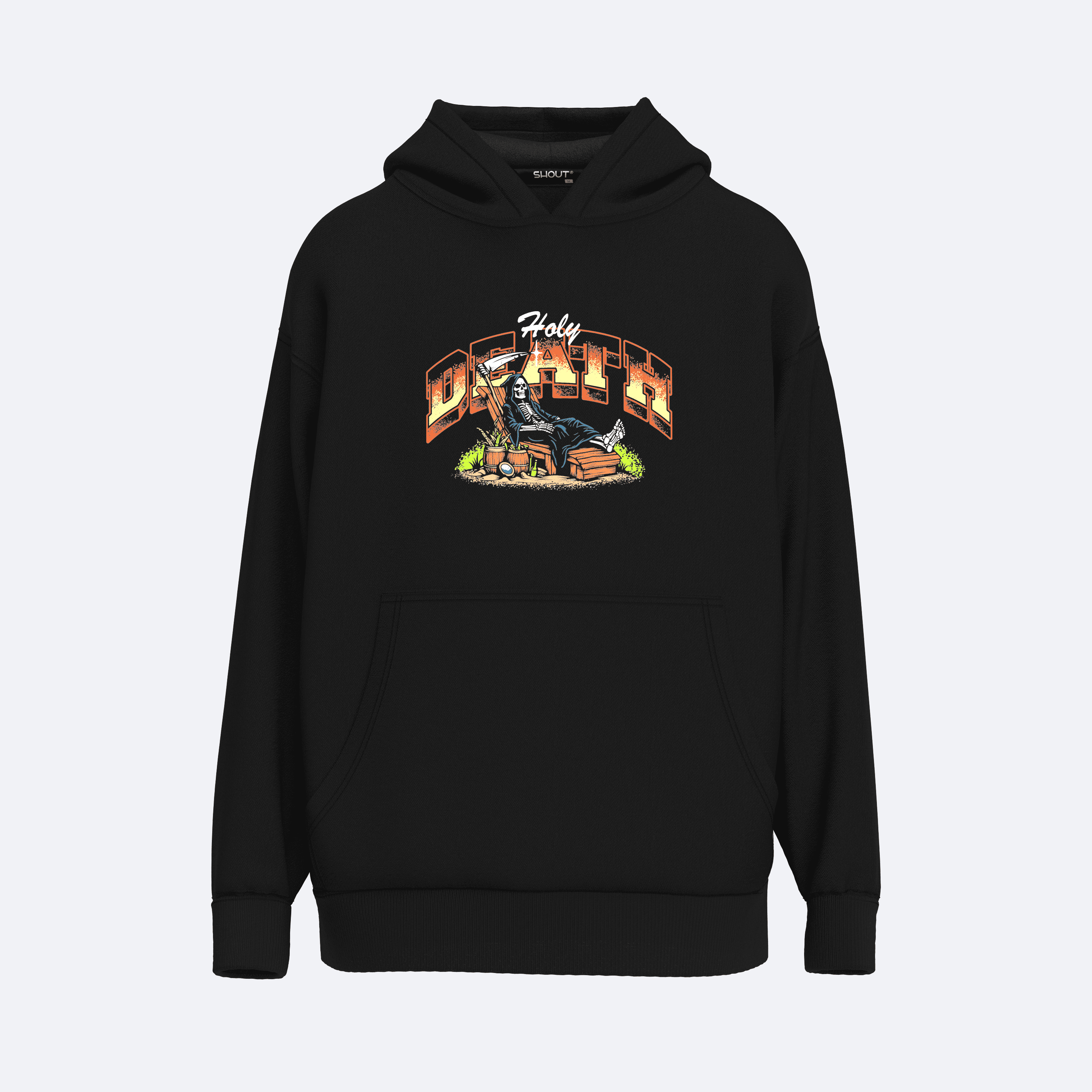 Shout Holy Death Oversize Unisex Hoodie