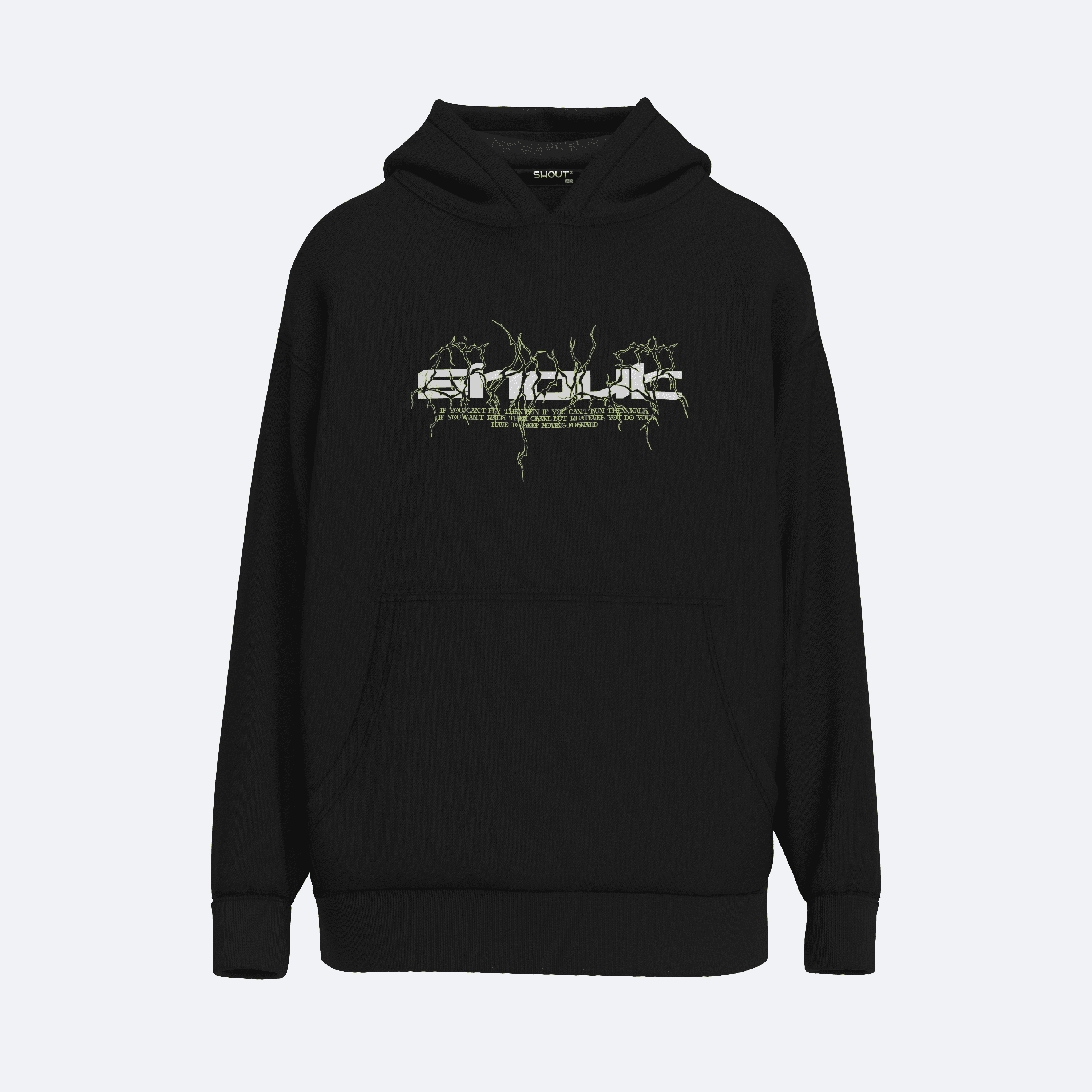 Shout Oversize Night Crawler Unisex Hoodie