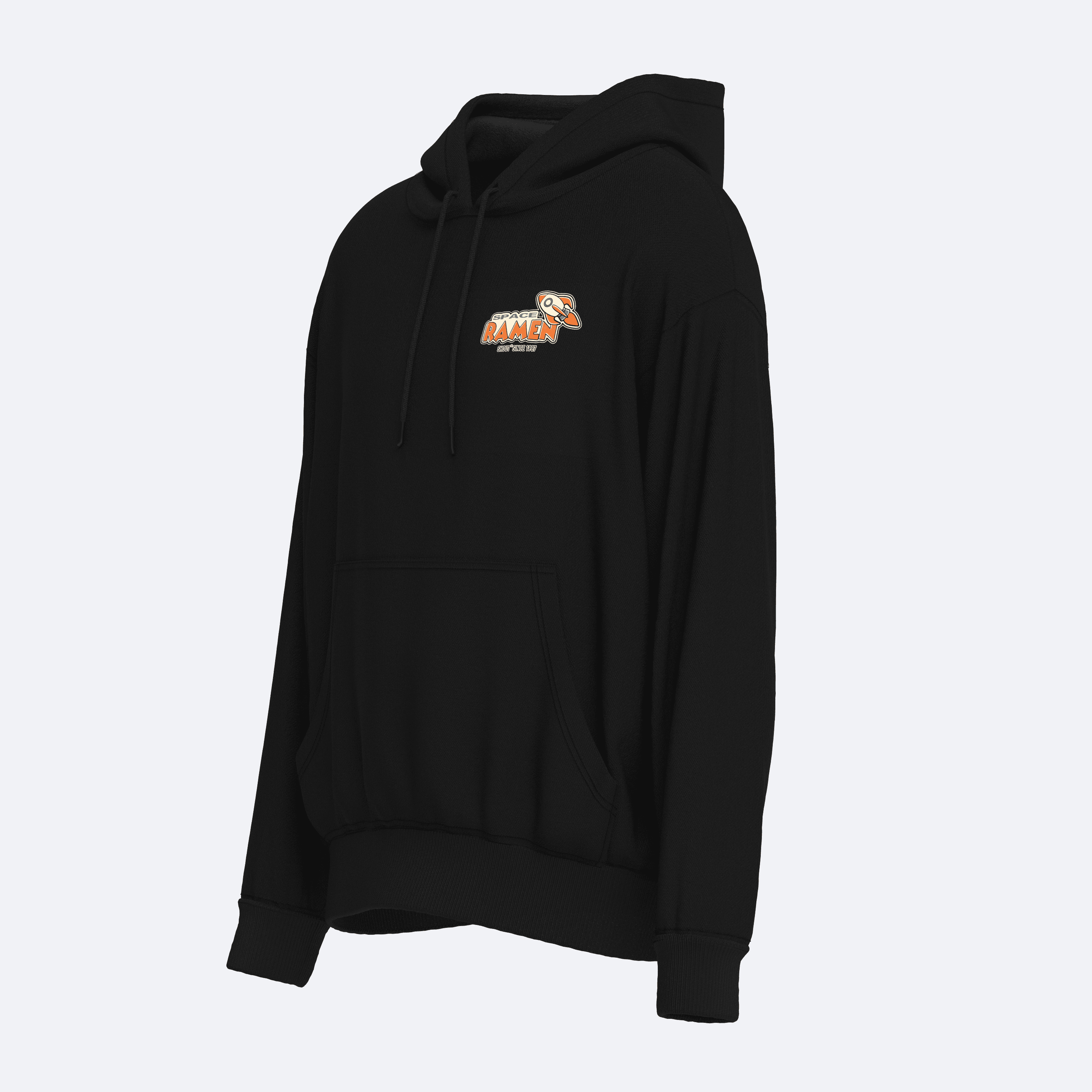 Oversize Shout Space Ramen Delivery Unisex Hoodie