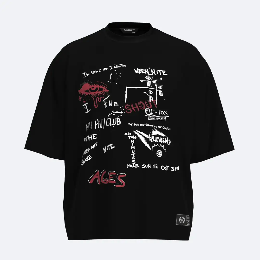 SHOUT Ages Boxy Fit Tişört SHOUT streetwear ürün görseli